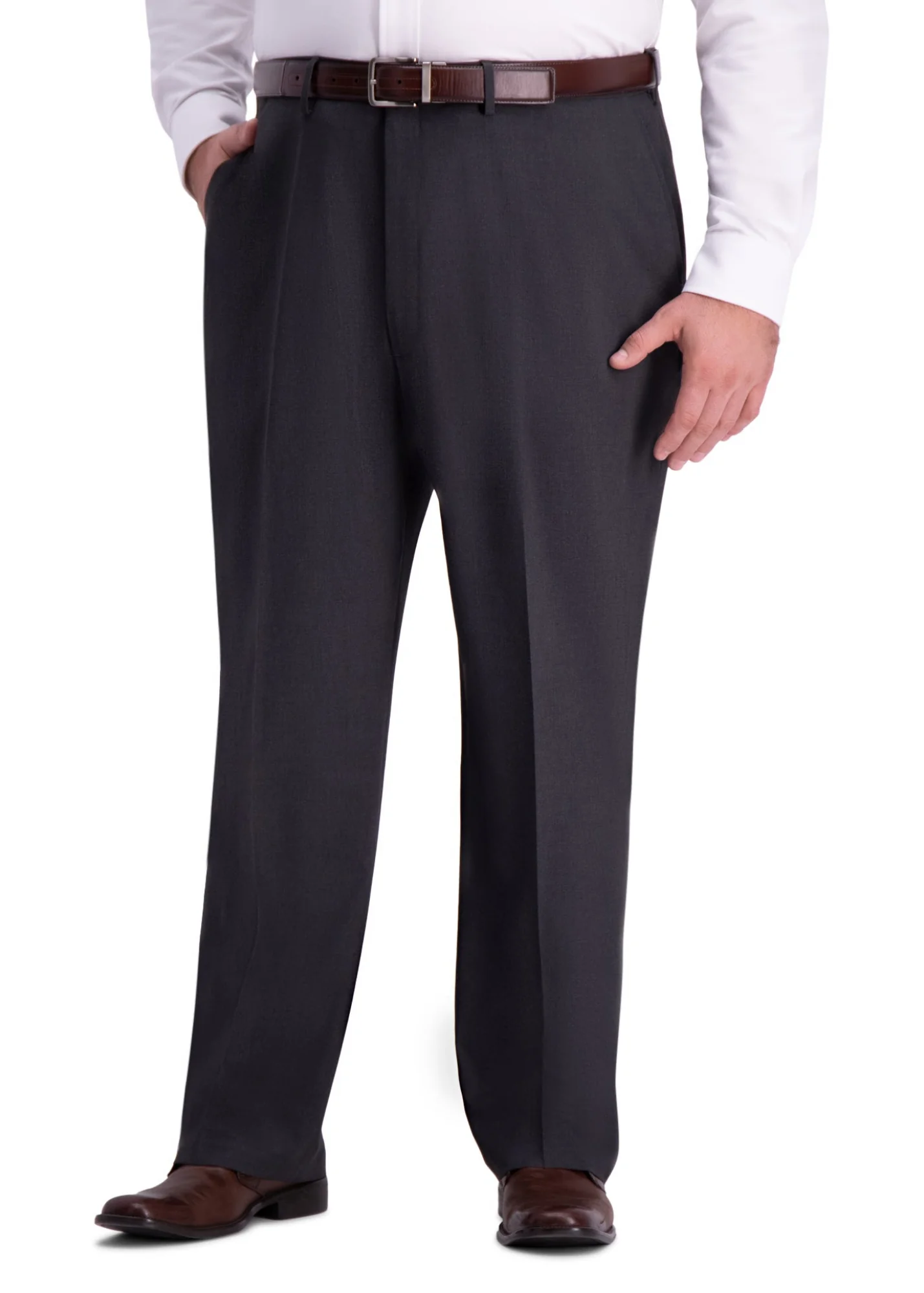 Big & Tall J.M. Haggar 4-Way Stretch Dress Pant - Image 12