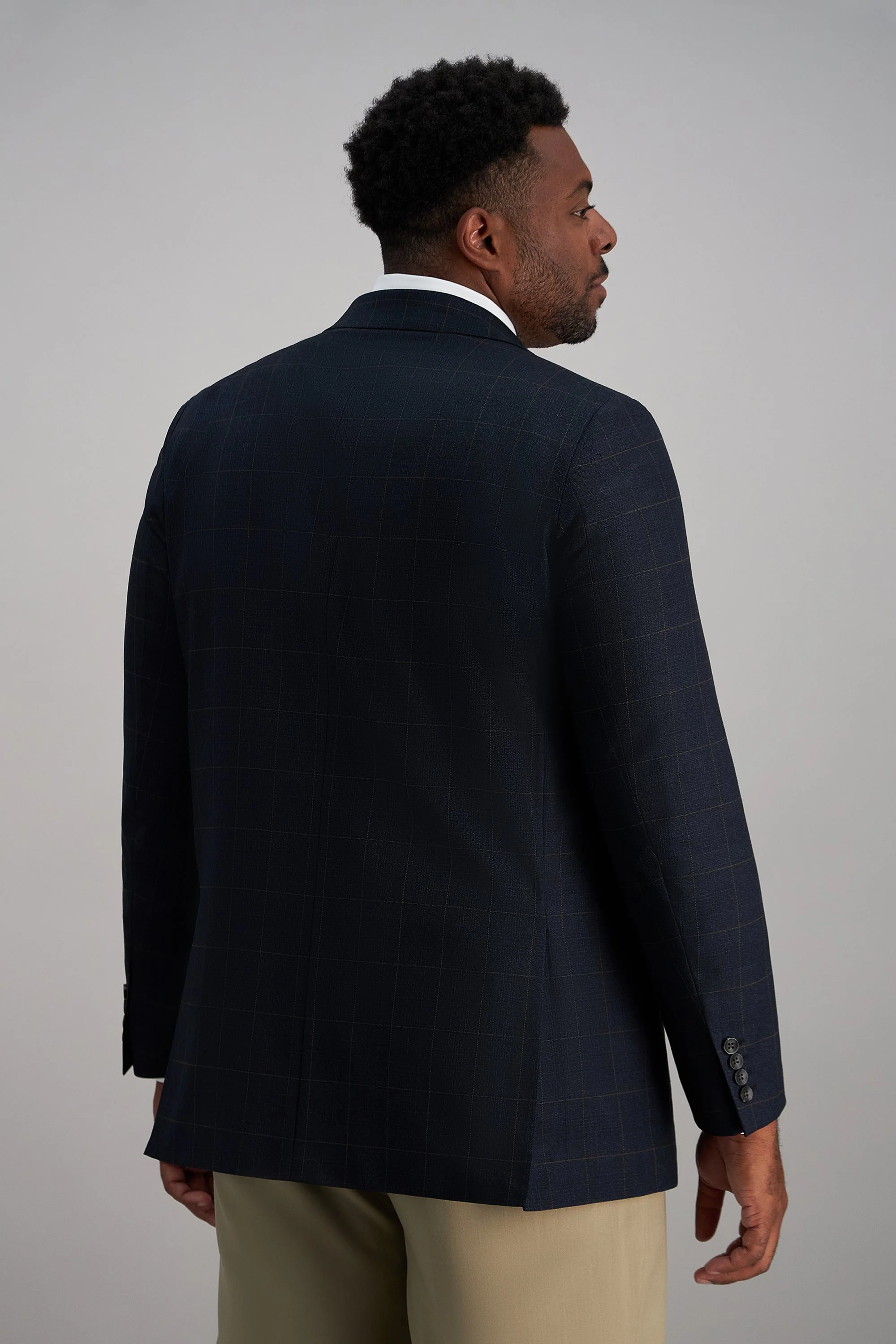 Big & Tall J.M. Haggar Glen Plaid Sport Coat - Image 4