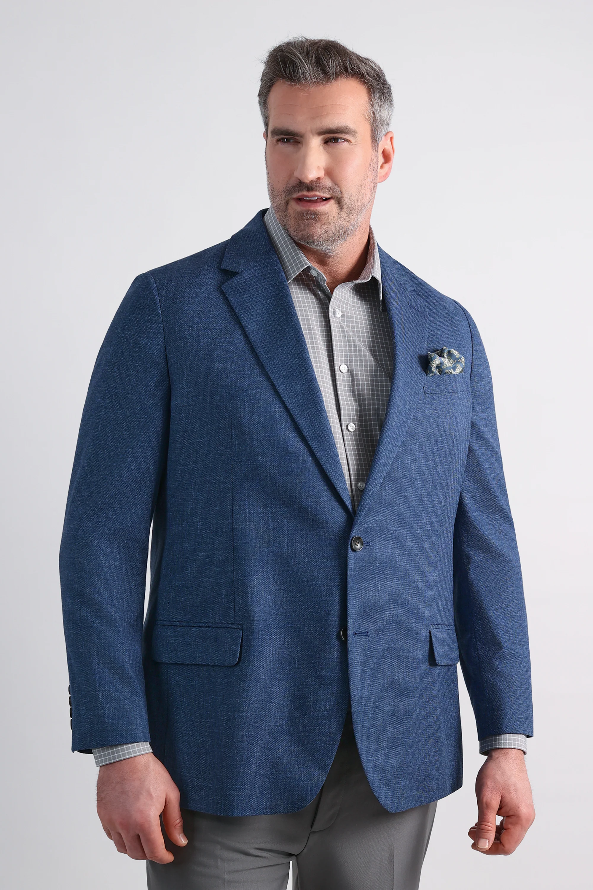 Big & Tall J.M. Haggar Mélange Weave Sport Coat