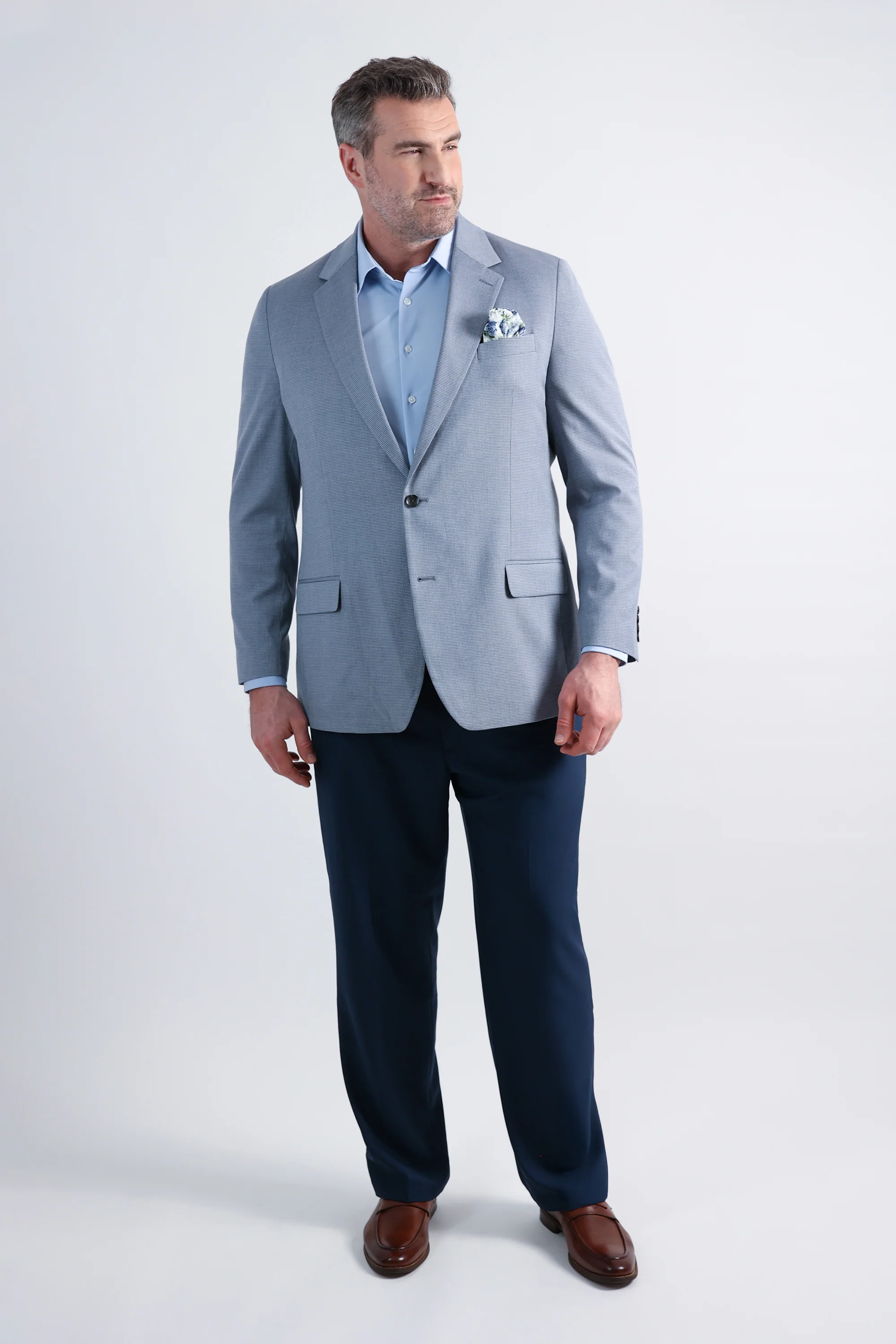 Big & Tall J.M. Haggar Mini Dobby Sportcoat - Image 7