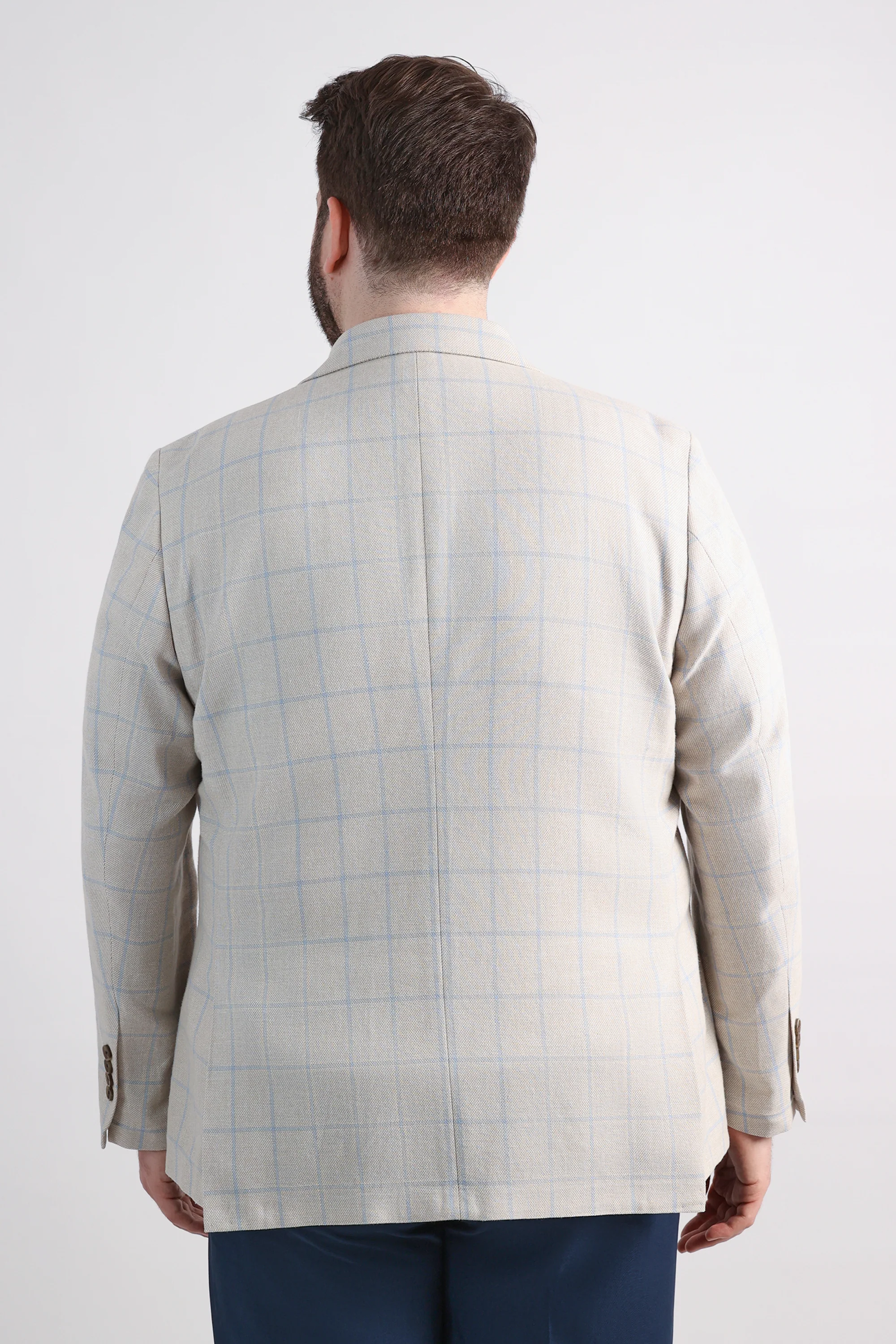 Big & Tall J.M. Haggar Plaid Windowpane Sport Coat - Image 2