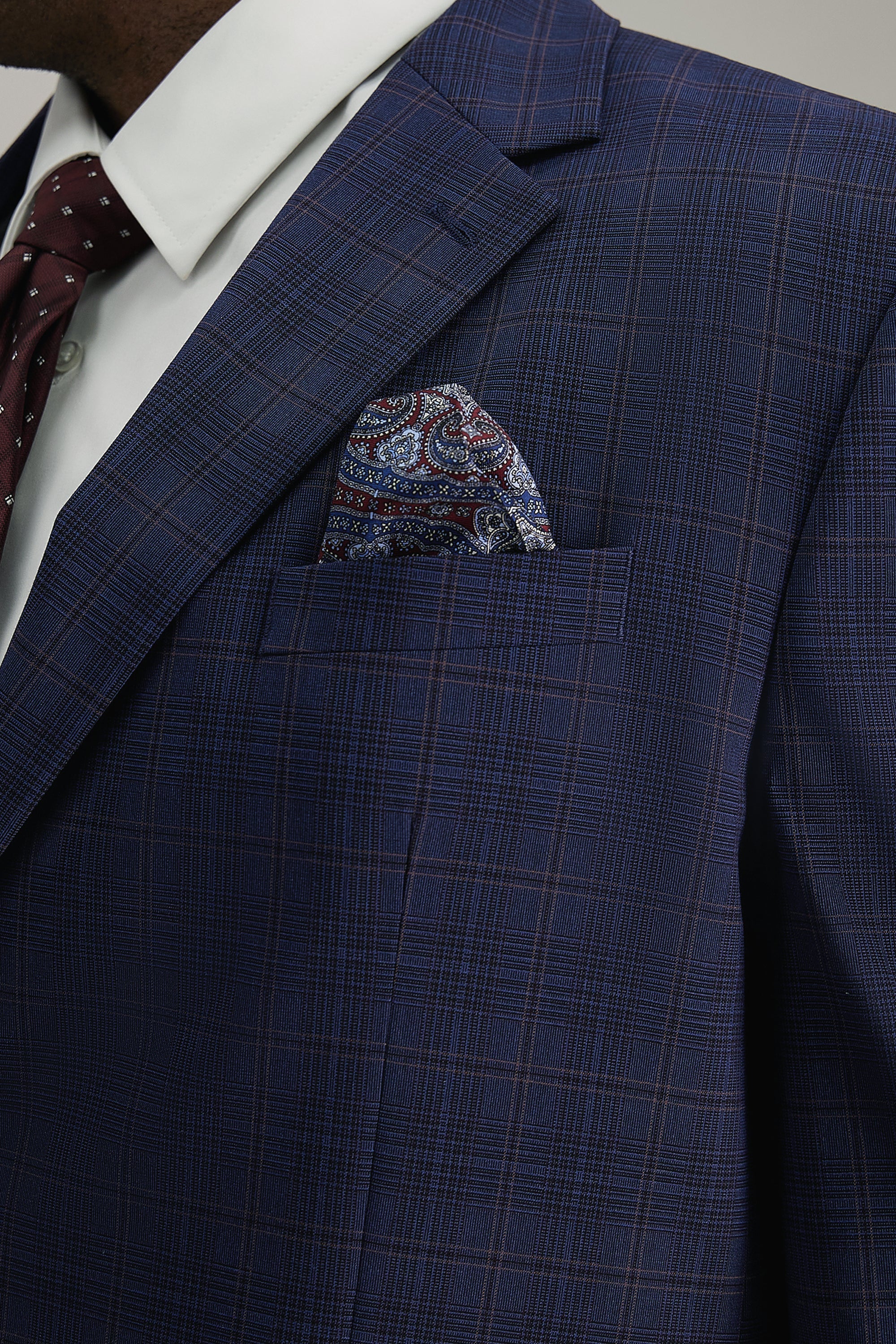 Big & Tall J.M. Haggar Prince of Wales Suit Jacket - Image 2
