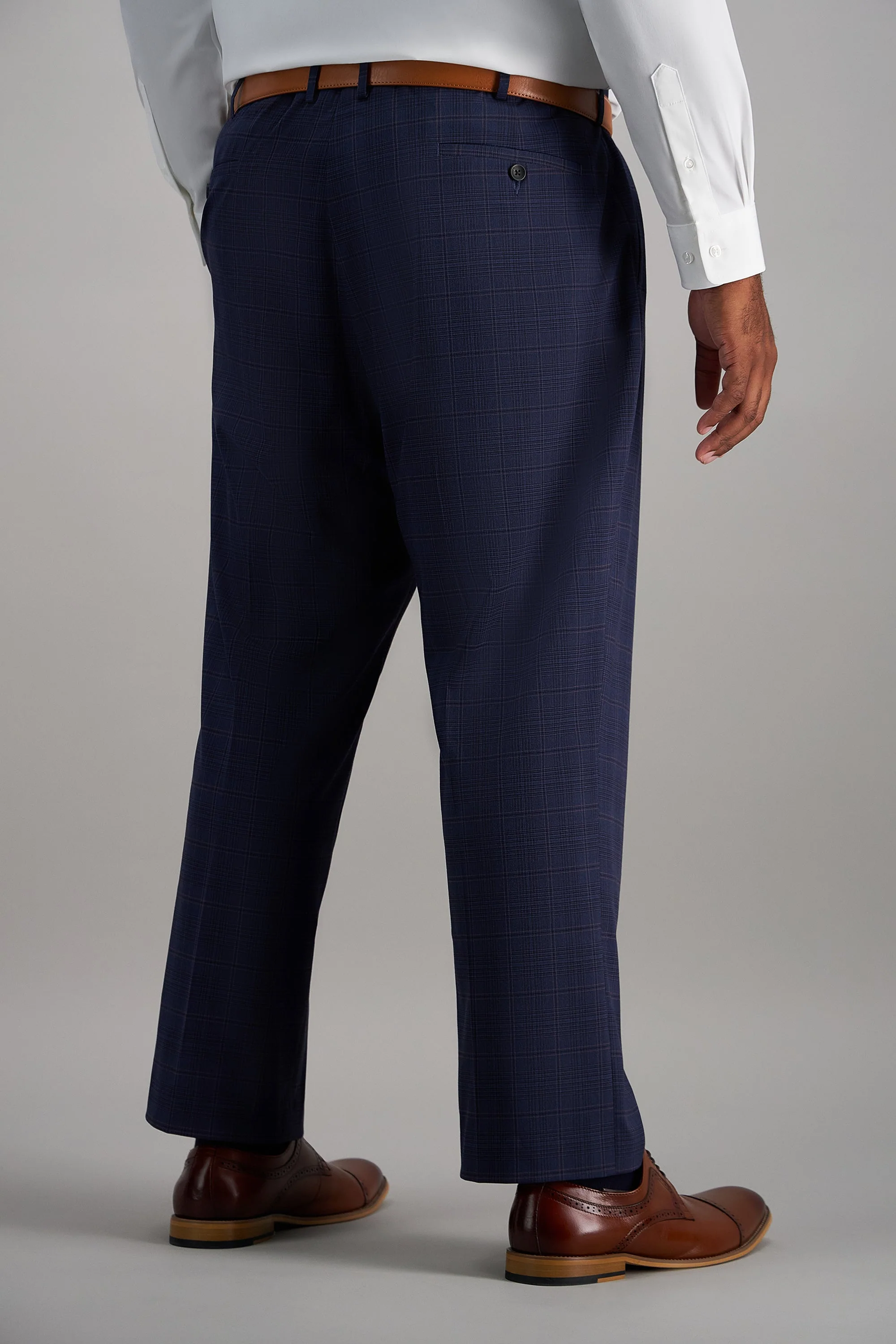Big & Tall J.M. Haggar Prince of Wales Suit Pant - Image 3