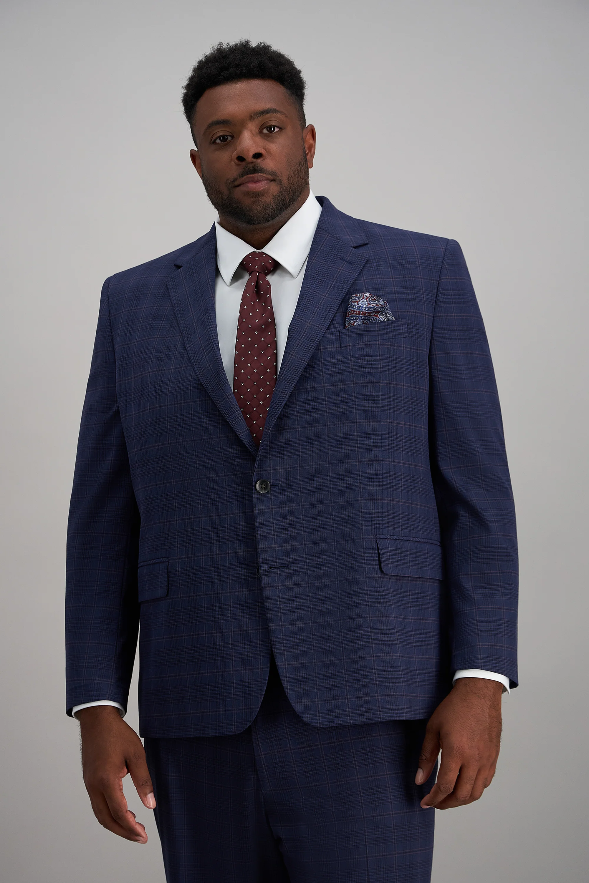 Big & Tall J.M. Haggar Prince of Wales Suit Separates - Image 3
