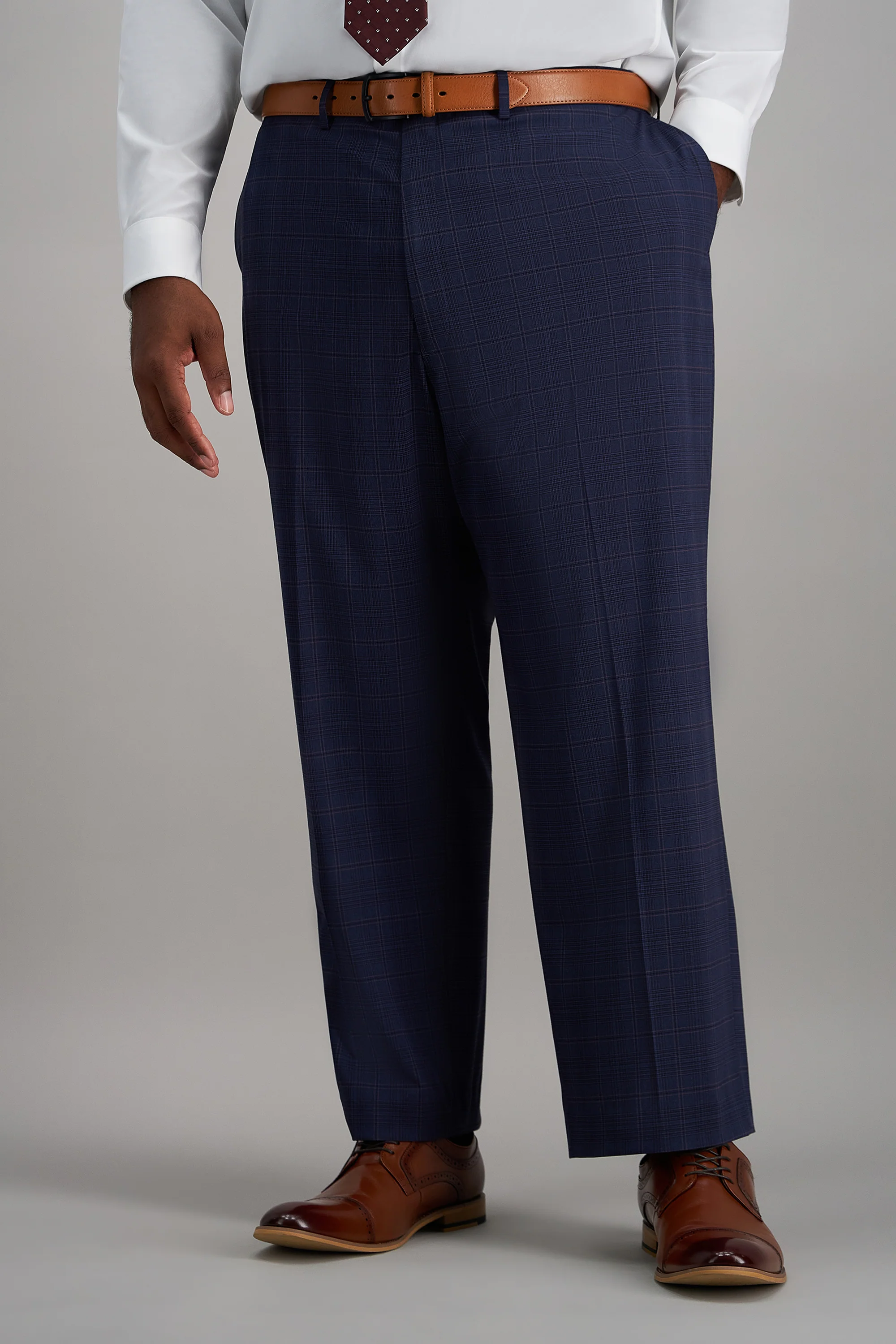 Big & Tall J.M. Haggar Prince of Wales Suit Separates - Image 5
