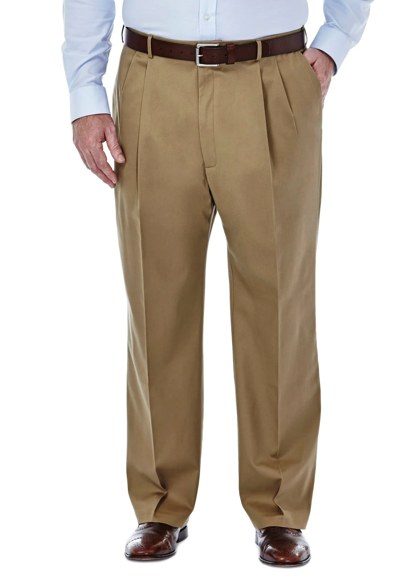 Big & Tall Premium No Iron Khaki - Image 18
