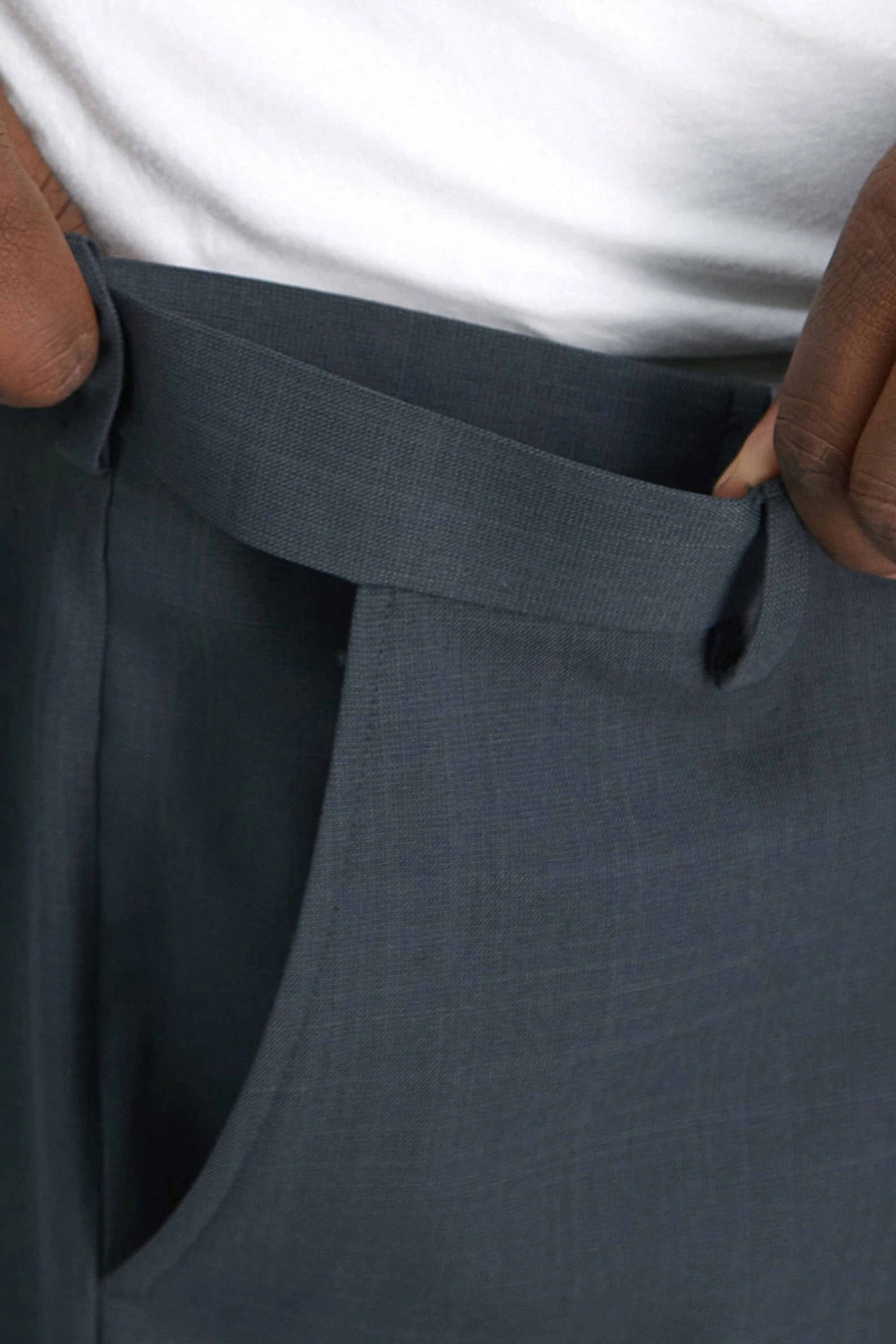 Big & Tall Travel Performance Stria Tic Weave Suit Pantㅤ - Image 4