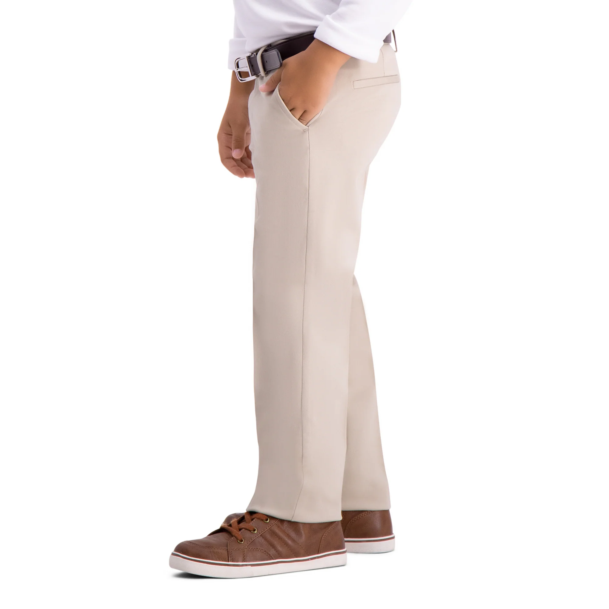 Boys Premium No Iron Khaki (4-7)ㅤ - Image 3
