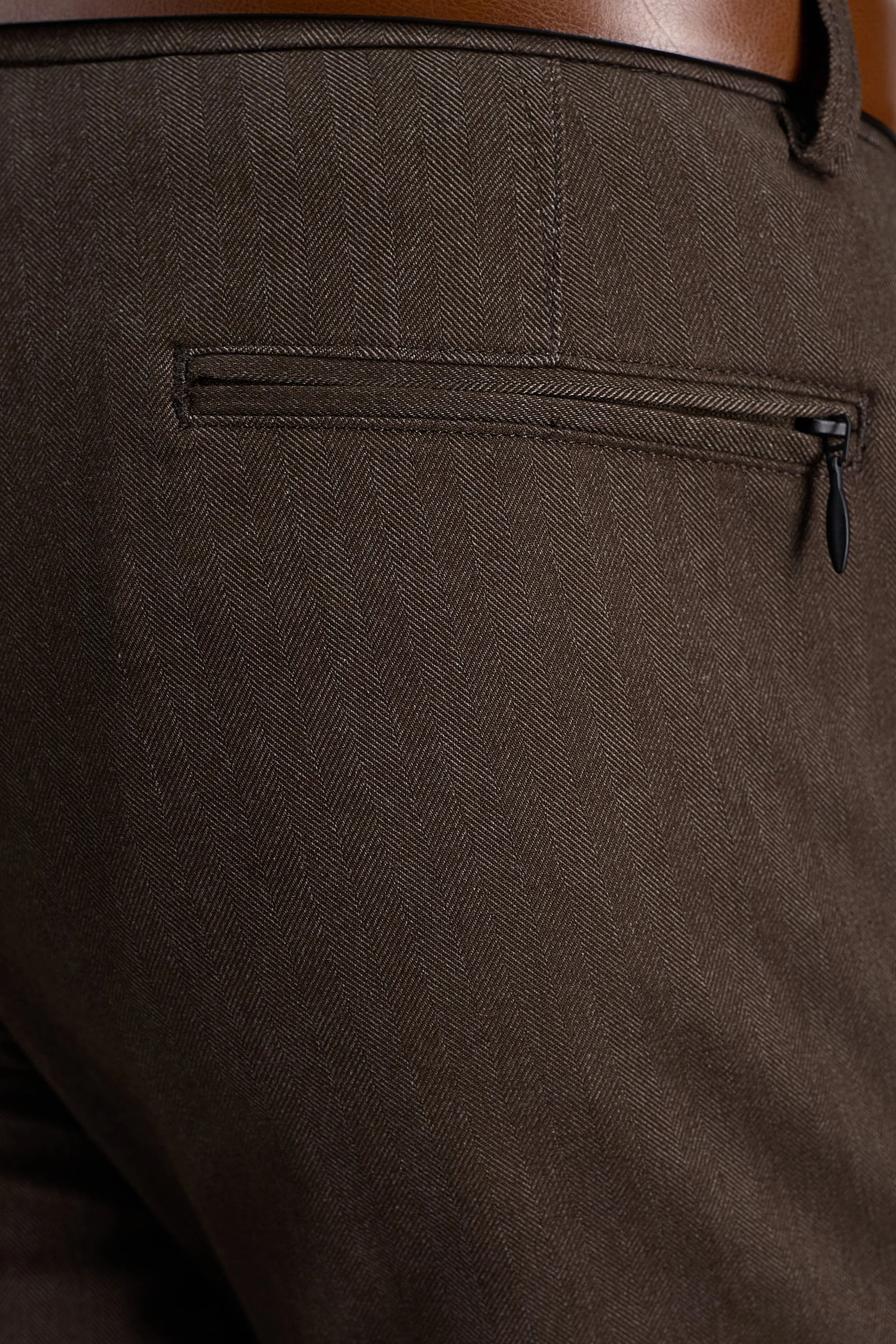Haggar® Modern Stretch Herringbone Pant - Image 2