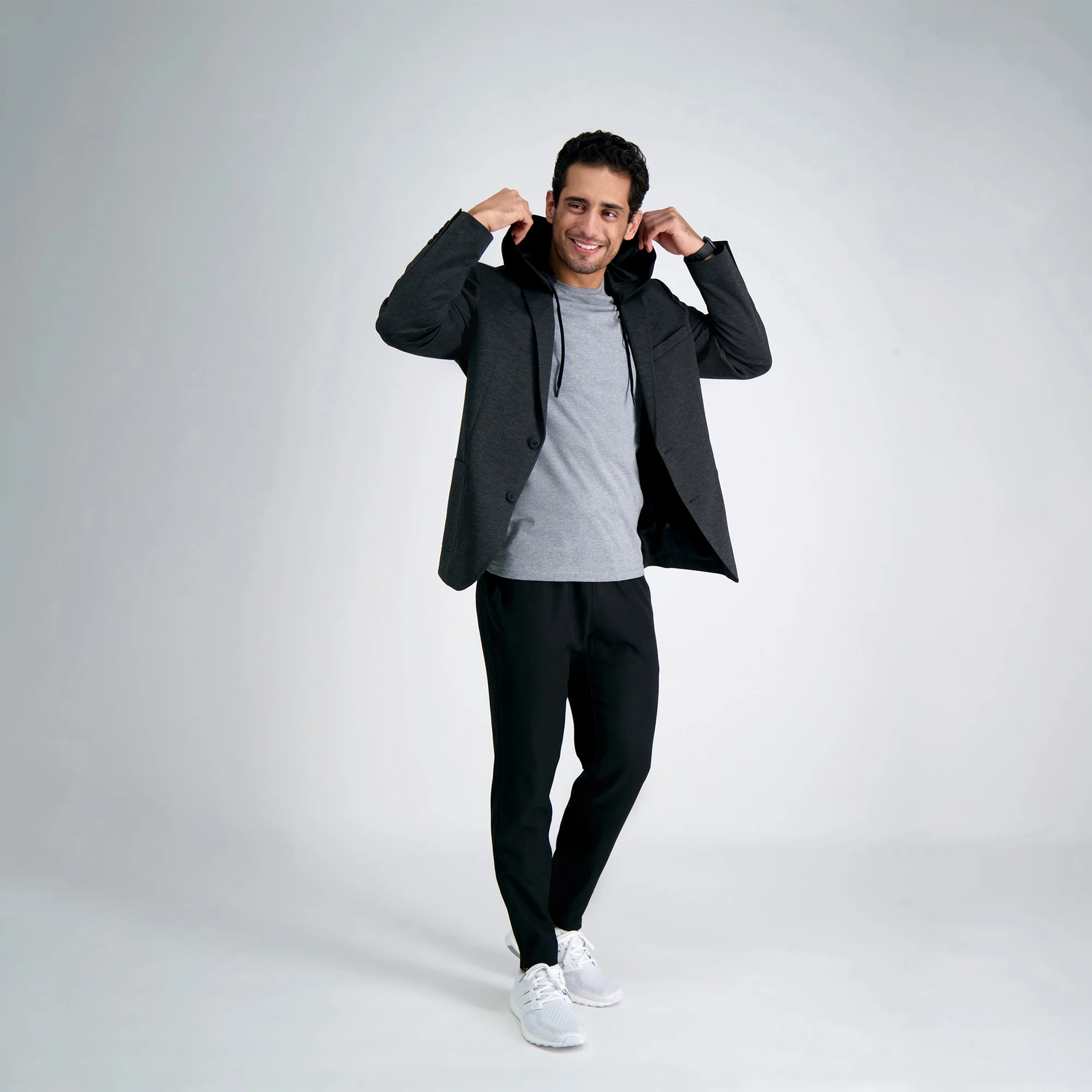 Haggar® Smart Wash® Hoodie Sport Coat - Image 8