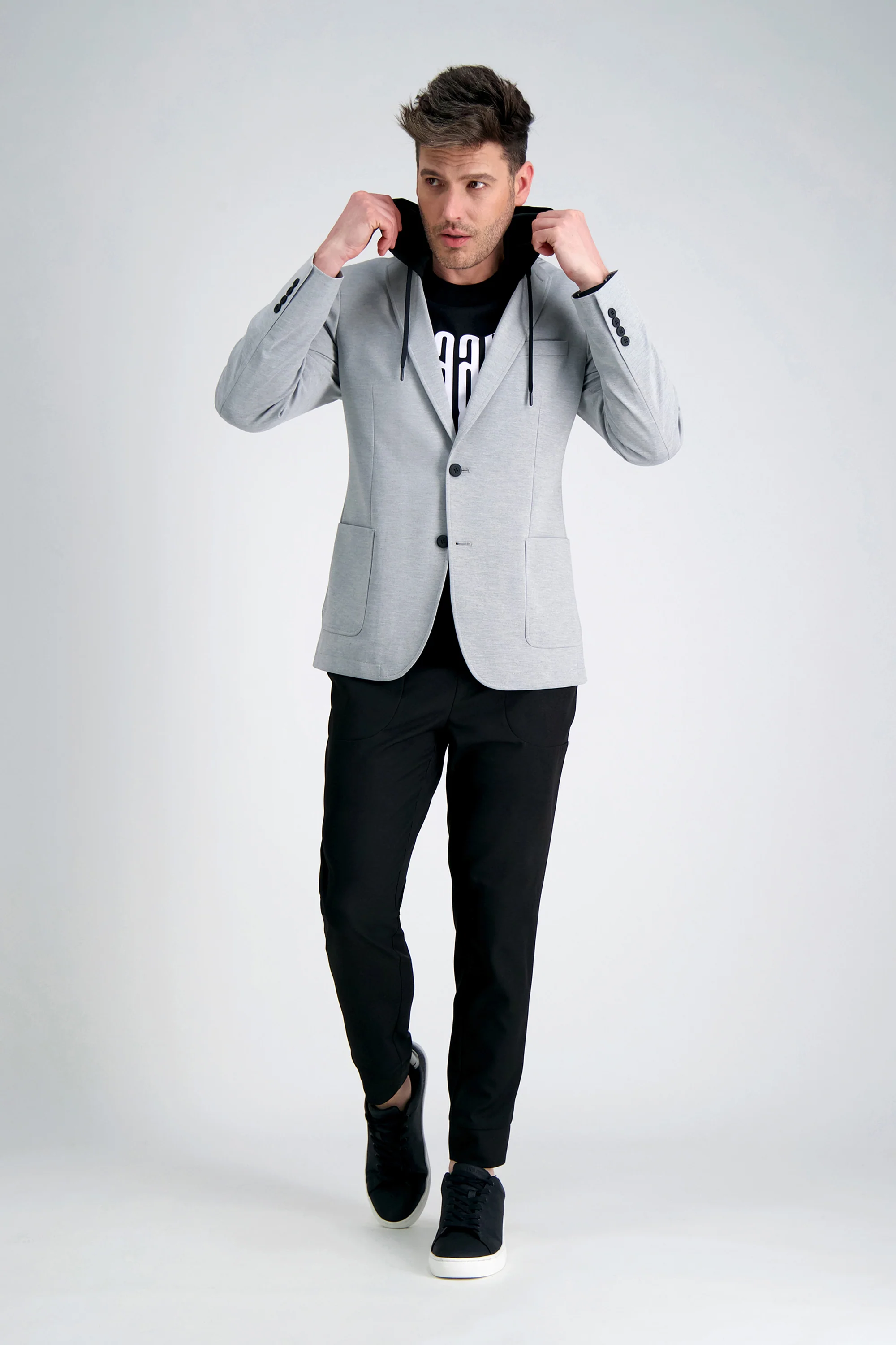 Haggar® Smart Wash® Hoodie Sport Coat - Image 9