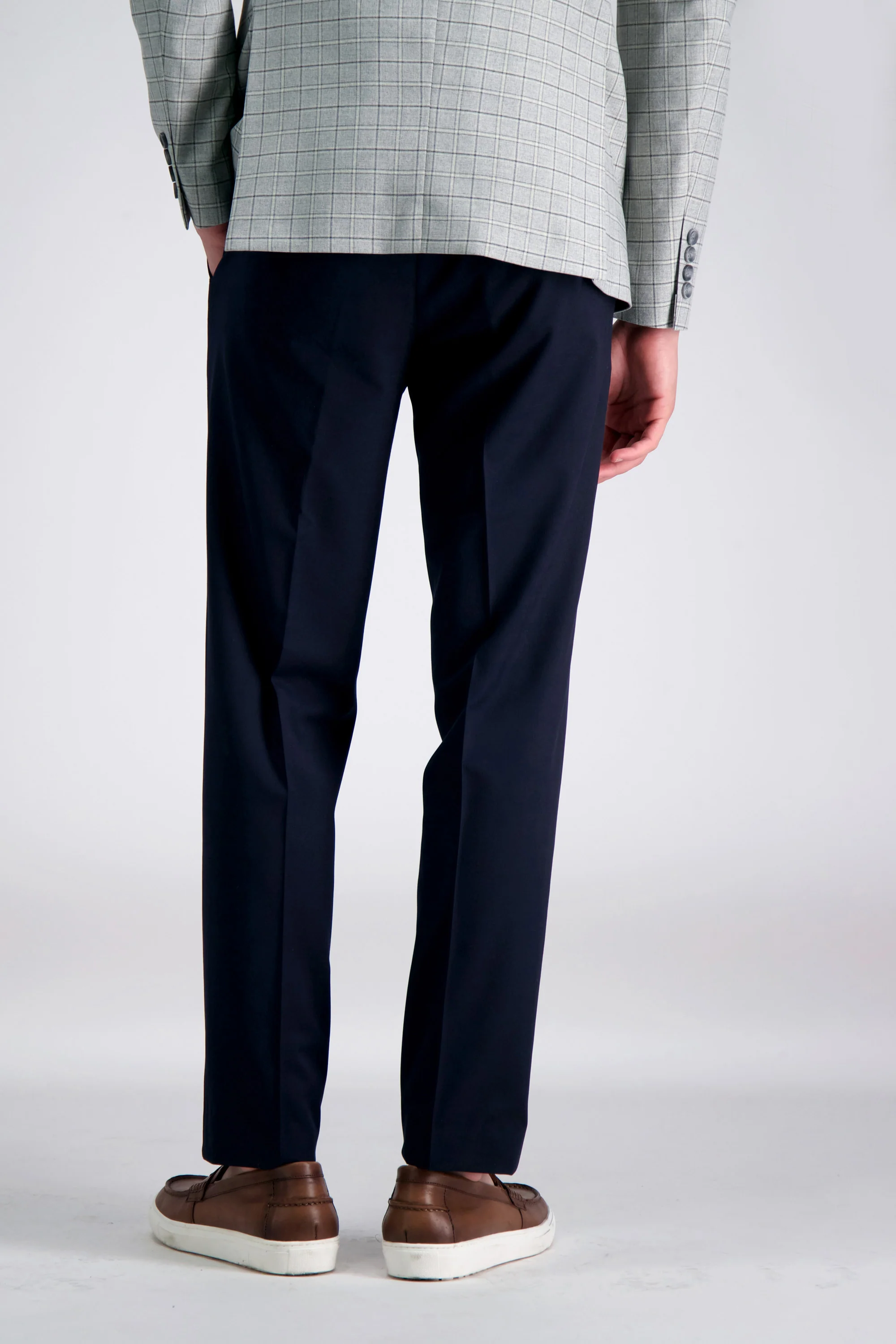 J.M. Haggar 4-Way Stretch Dress Pant - Check Glen Plaidㅤ - Image 10