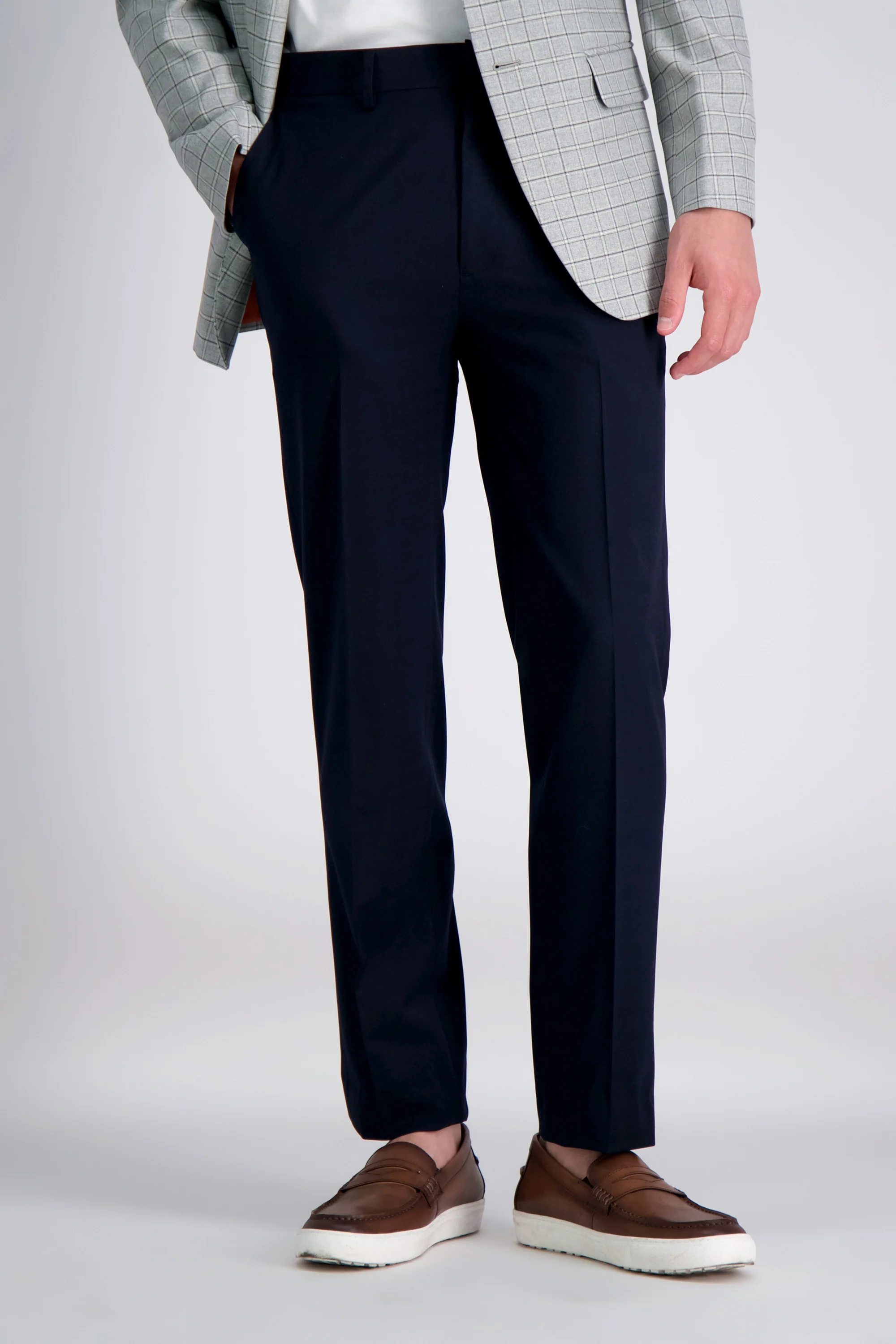 J.M. Haggar 4-Way Stretch Dress Pant - Check Glen Plaidㅤ - Image 7