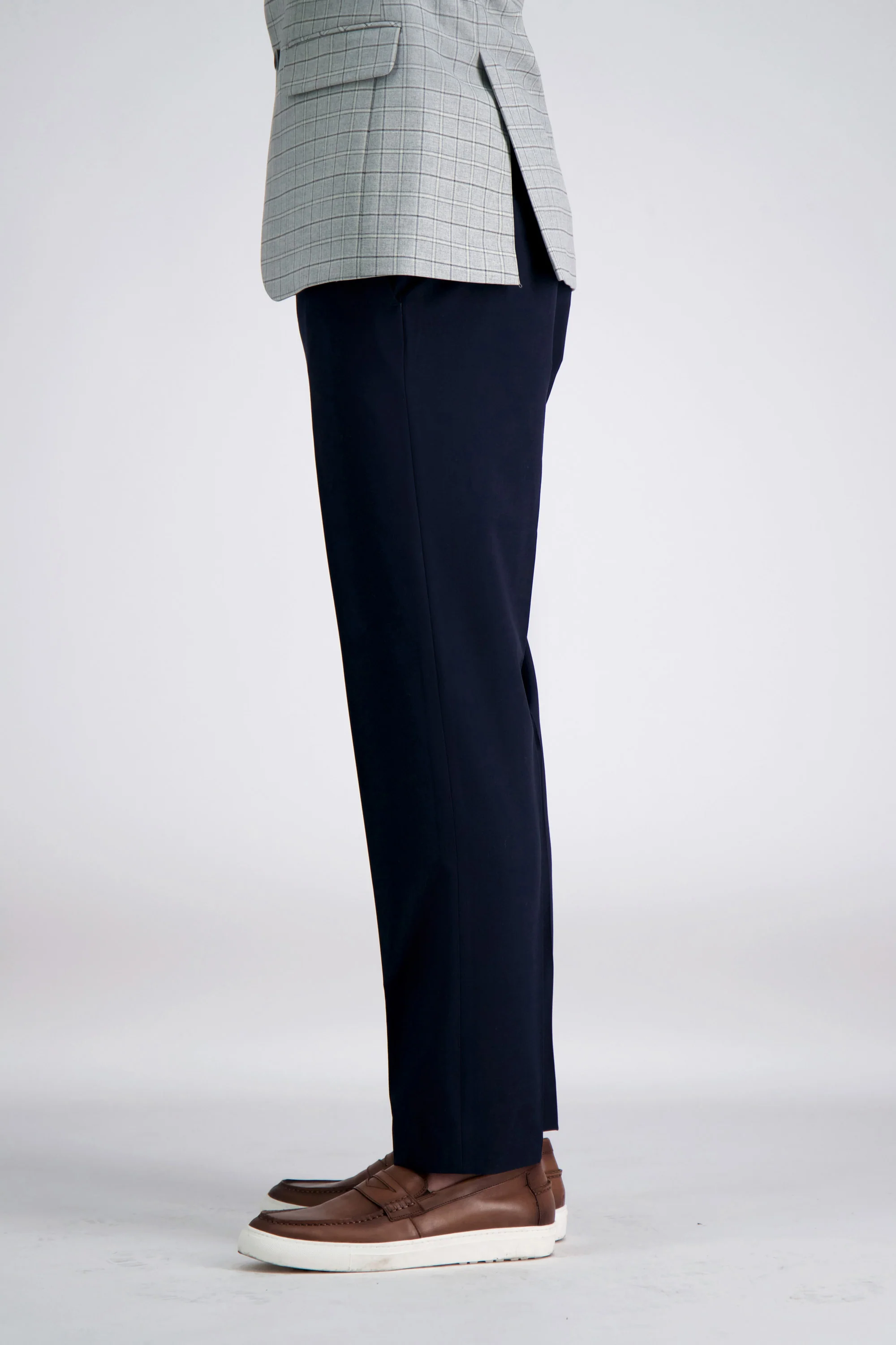 J.M. Haggar 4-Way Stretch Dress Pant - Check Glen Plaidㅤ - Image 8