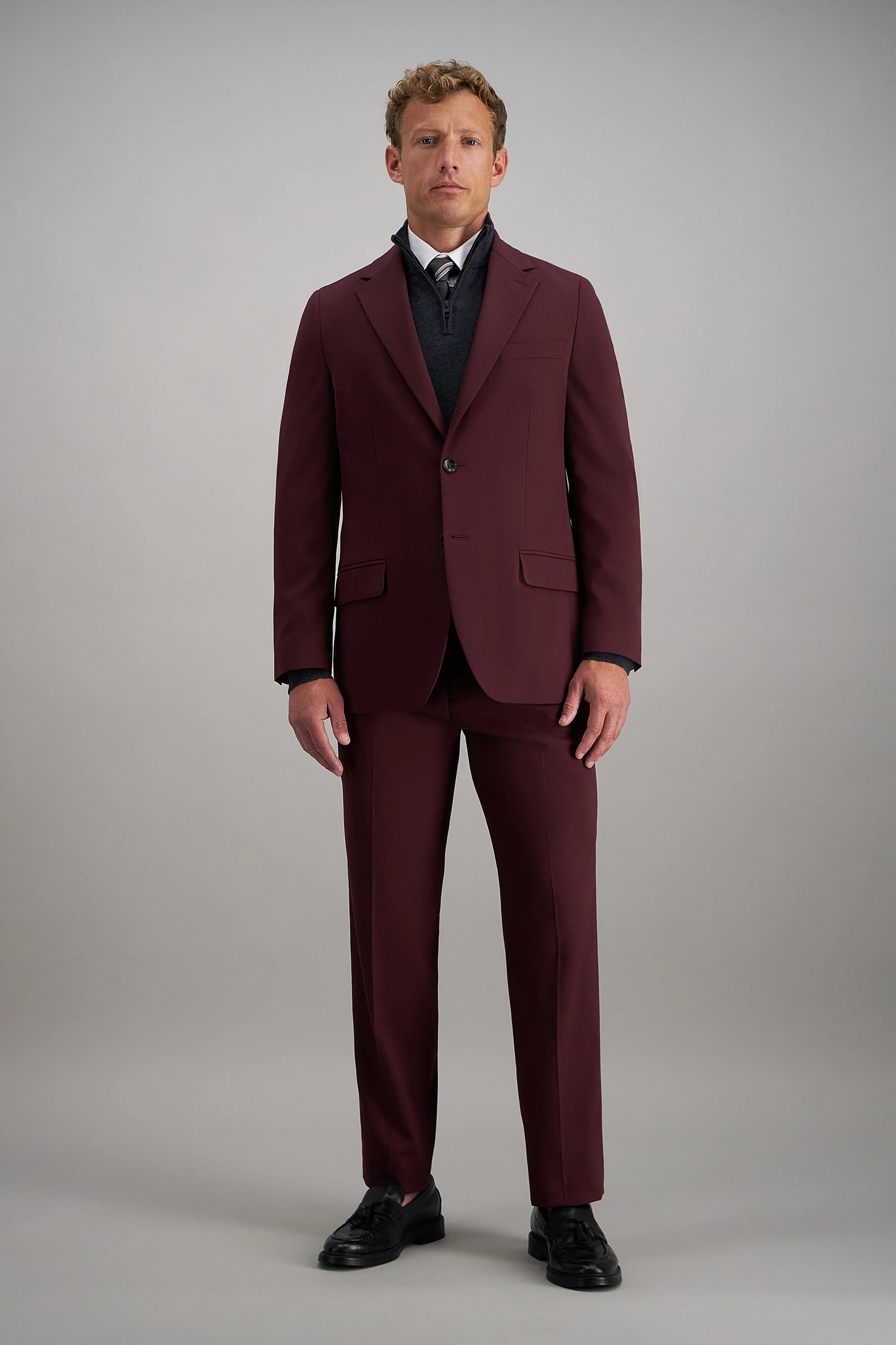 J.M. Haggar Diamond Weave Suit Pant - Image 3