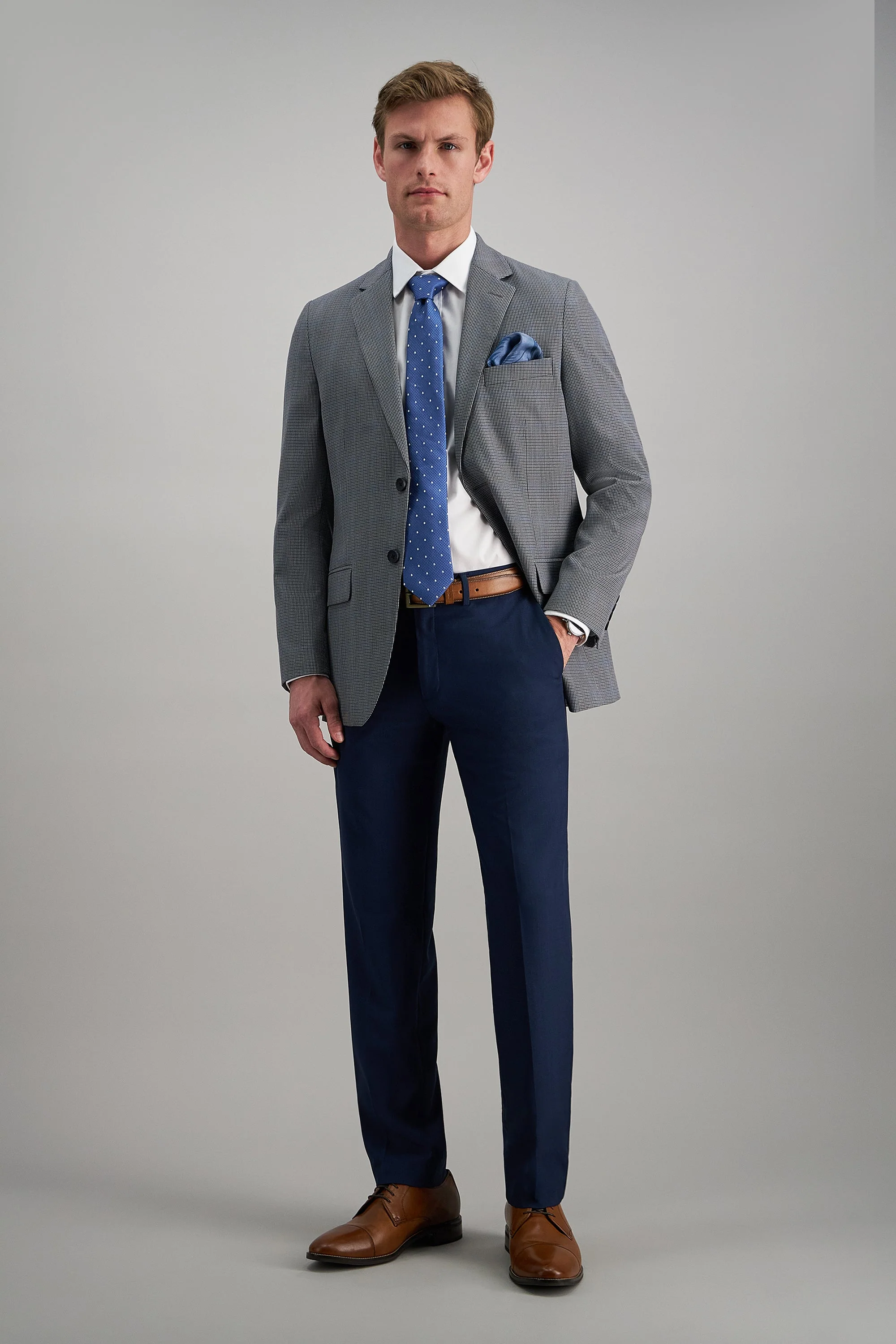 J.M. Haggar Houndstooth Windowpane Sport Coat - Image 3