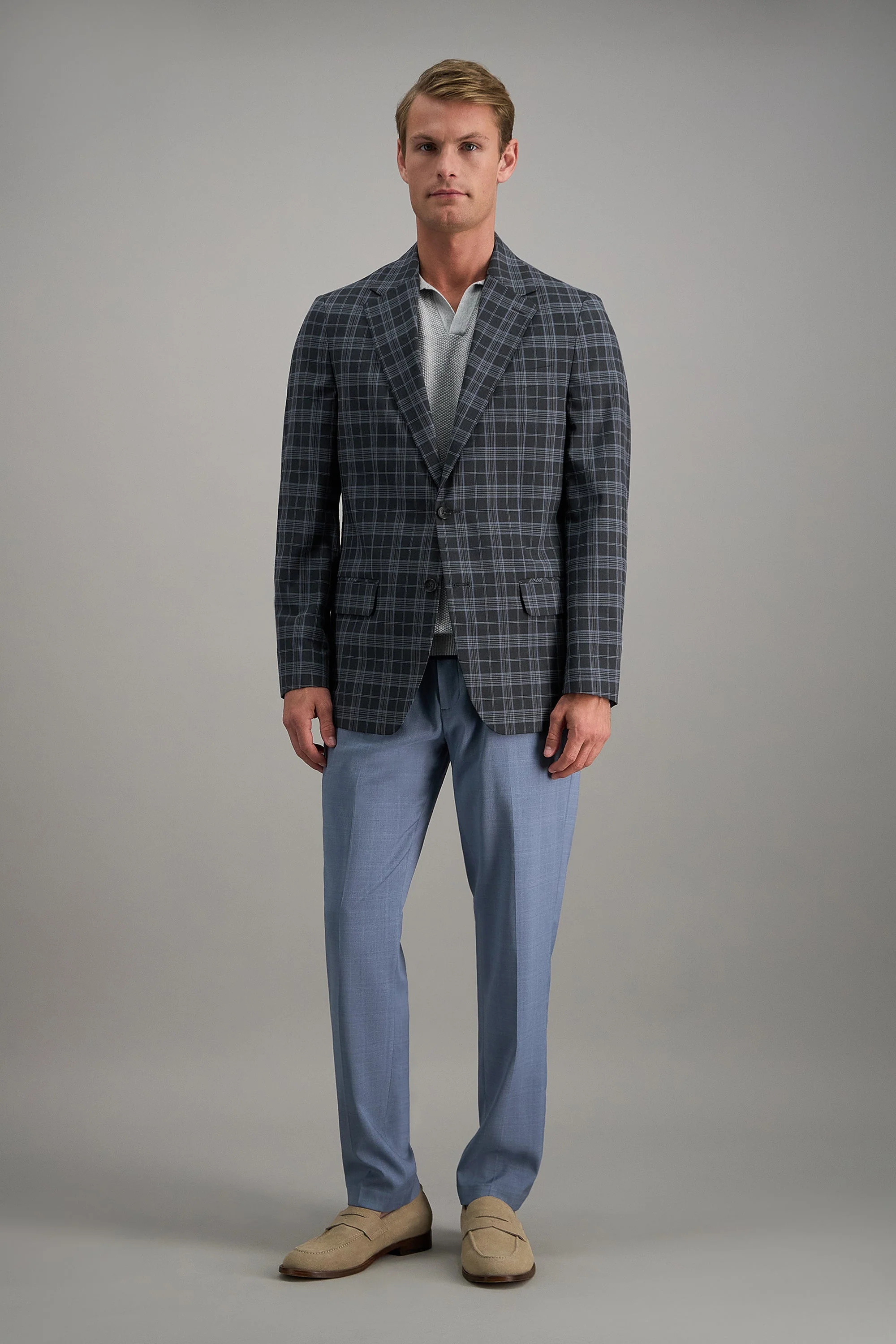 J.M Haggar Large Plaid Sport Coat - Image 3