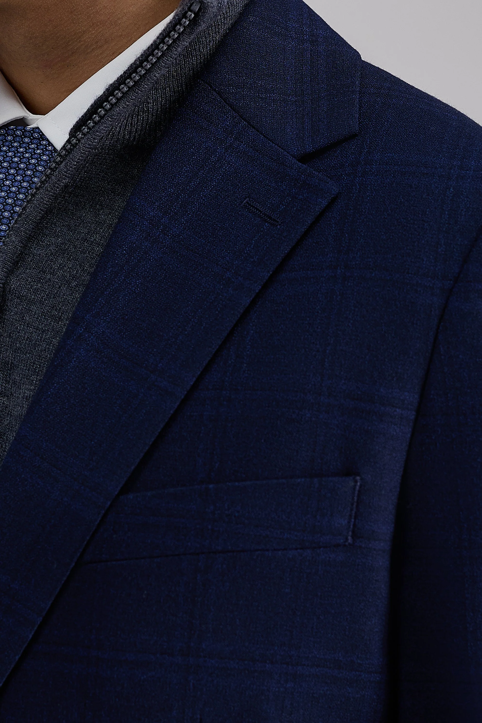 J.M. Haggar Large Tonal Plaid Sport Coat - Image 2