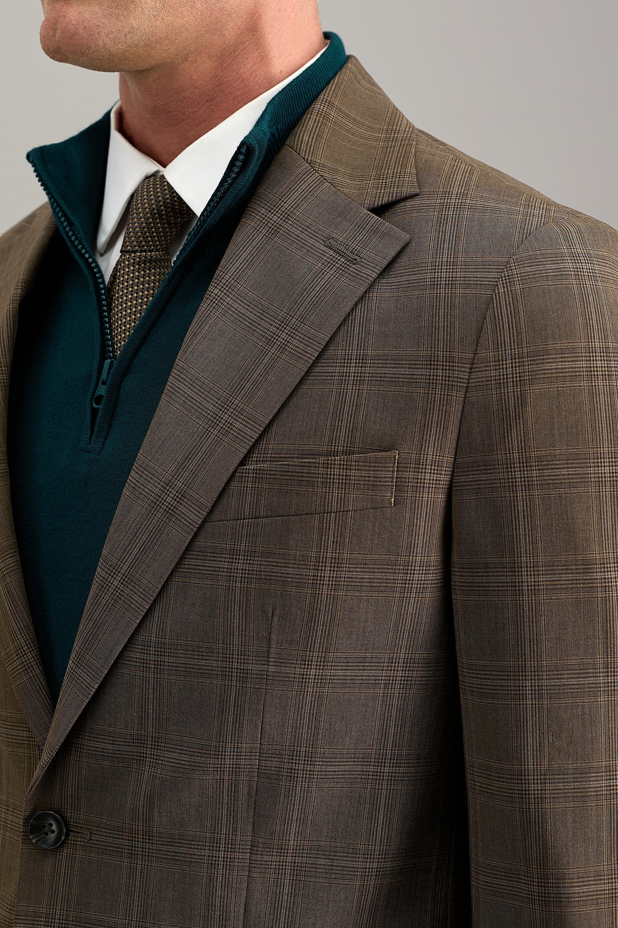J.M Haggar Plaid Windowpane Sport Coat - Image 2