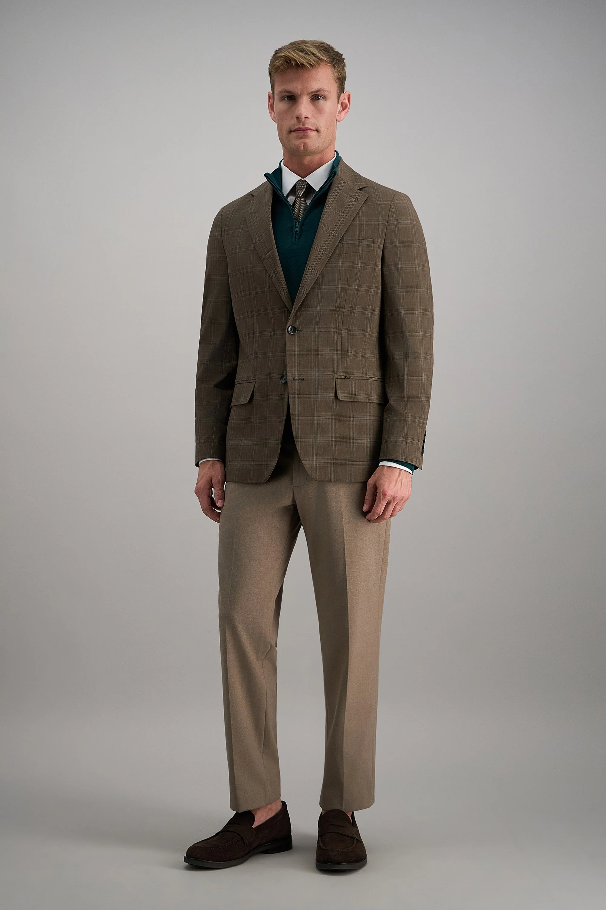 J.M Haggar Plaid Windowpane Sport Coat - Image 3
