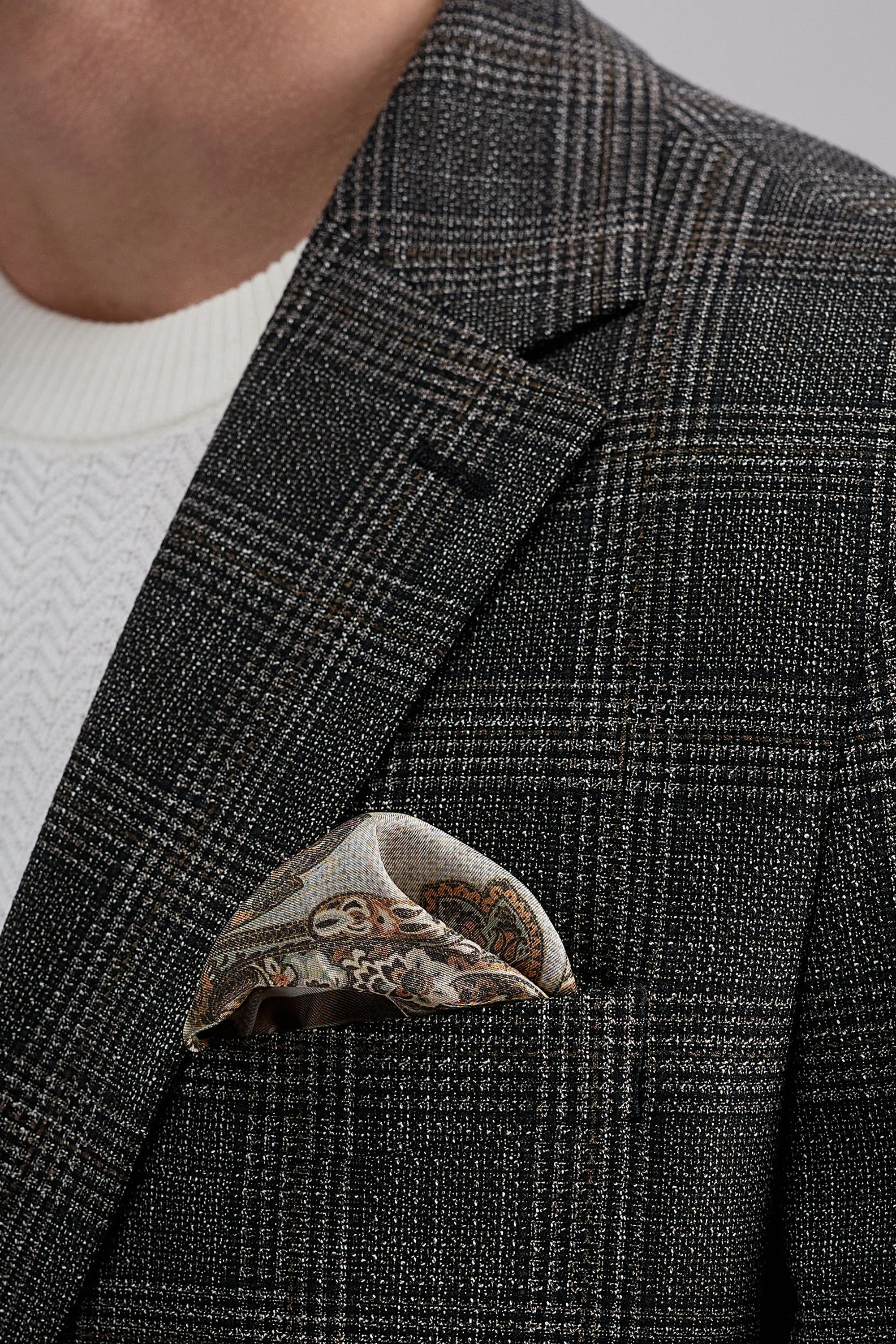 J.M. Haggar Slub Glen Plaid Sport Coat - Image 2