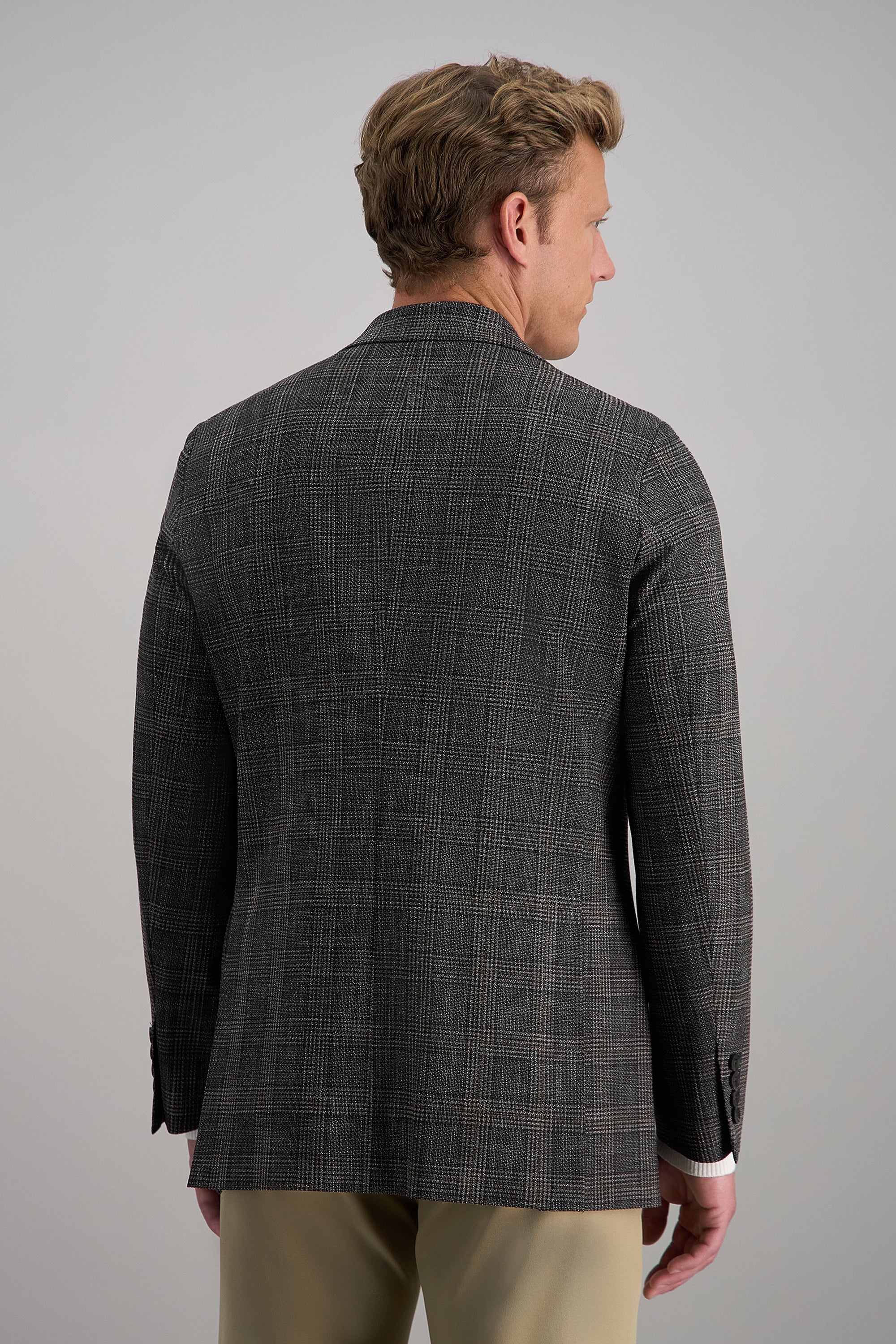 J.M. Haggar Slub Glen Plaid Sport Coat - Image 4