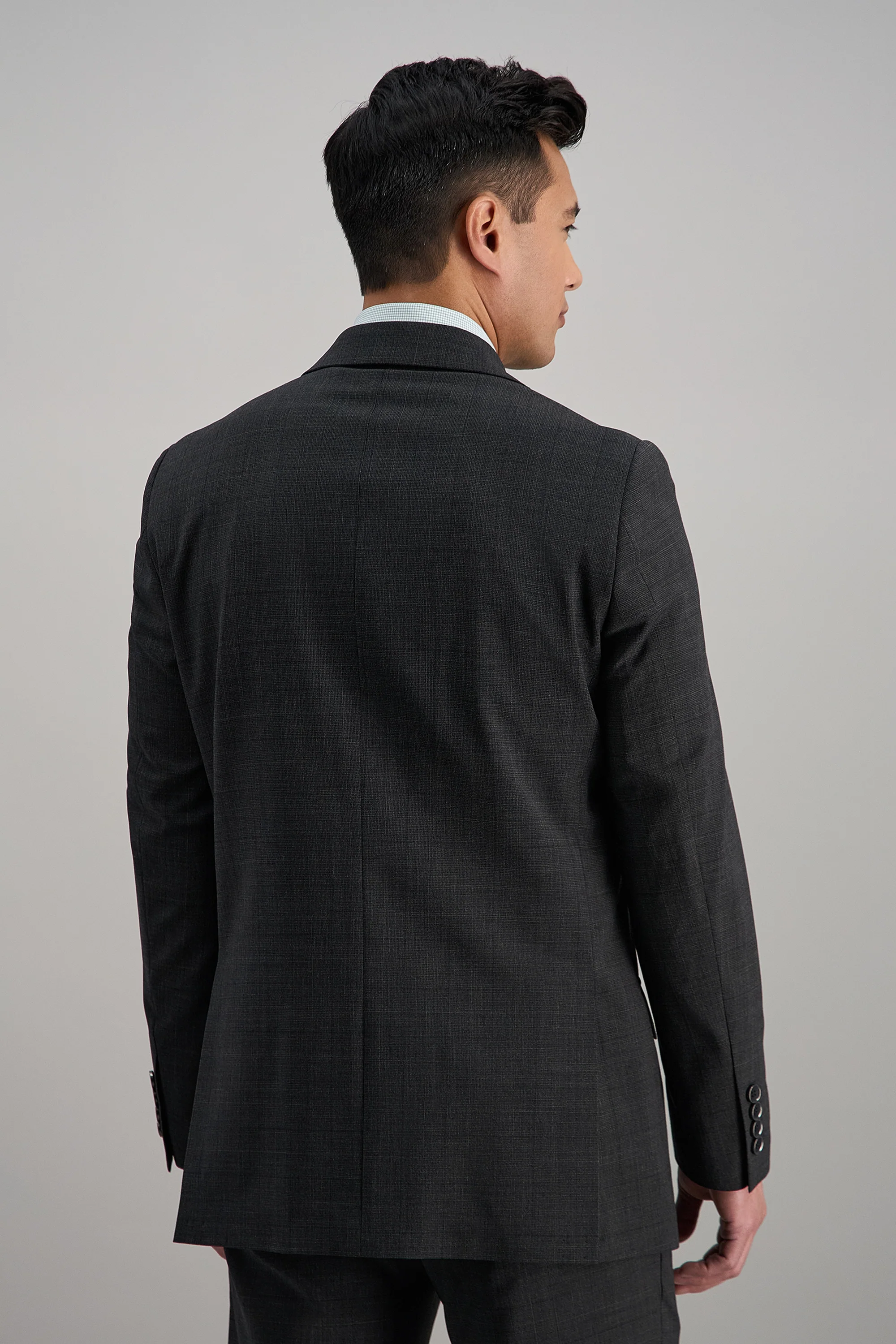 J.M. Haggar Wool Windowpane Suit Jacket - Image 4