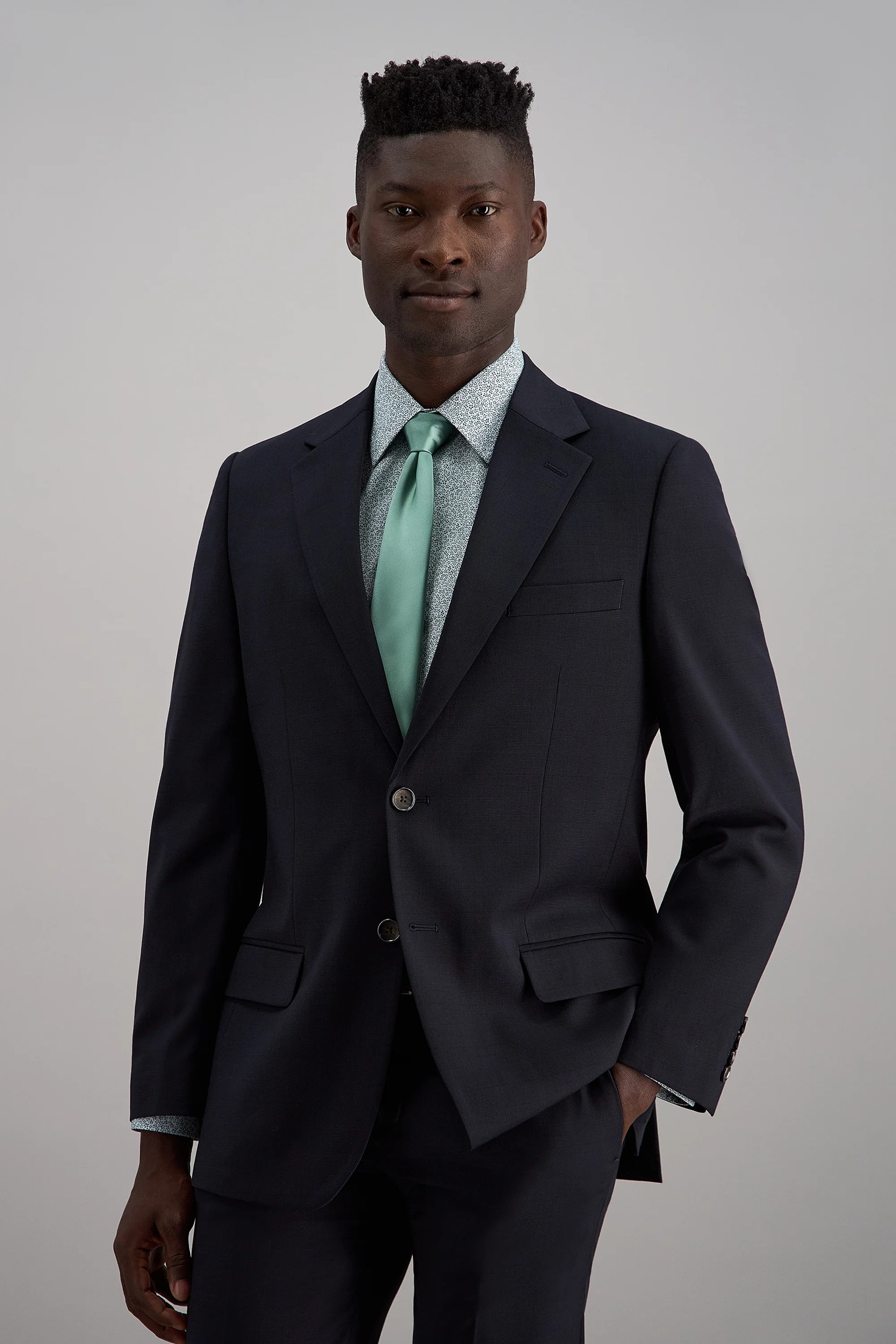 J.M. Haggar Wool Windowpane Suit Jacket - Image 5