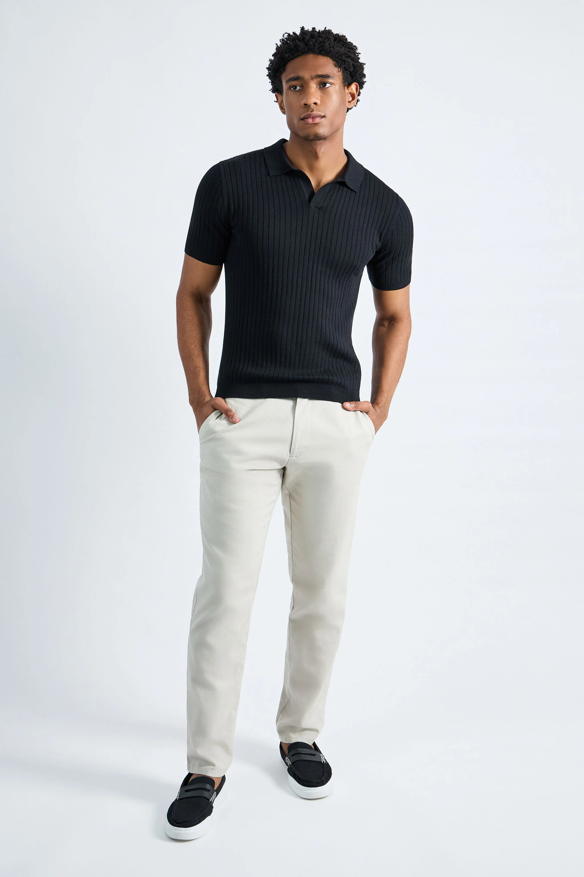 Johnny Collar Ribbed Sweater - Image 3