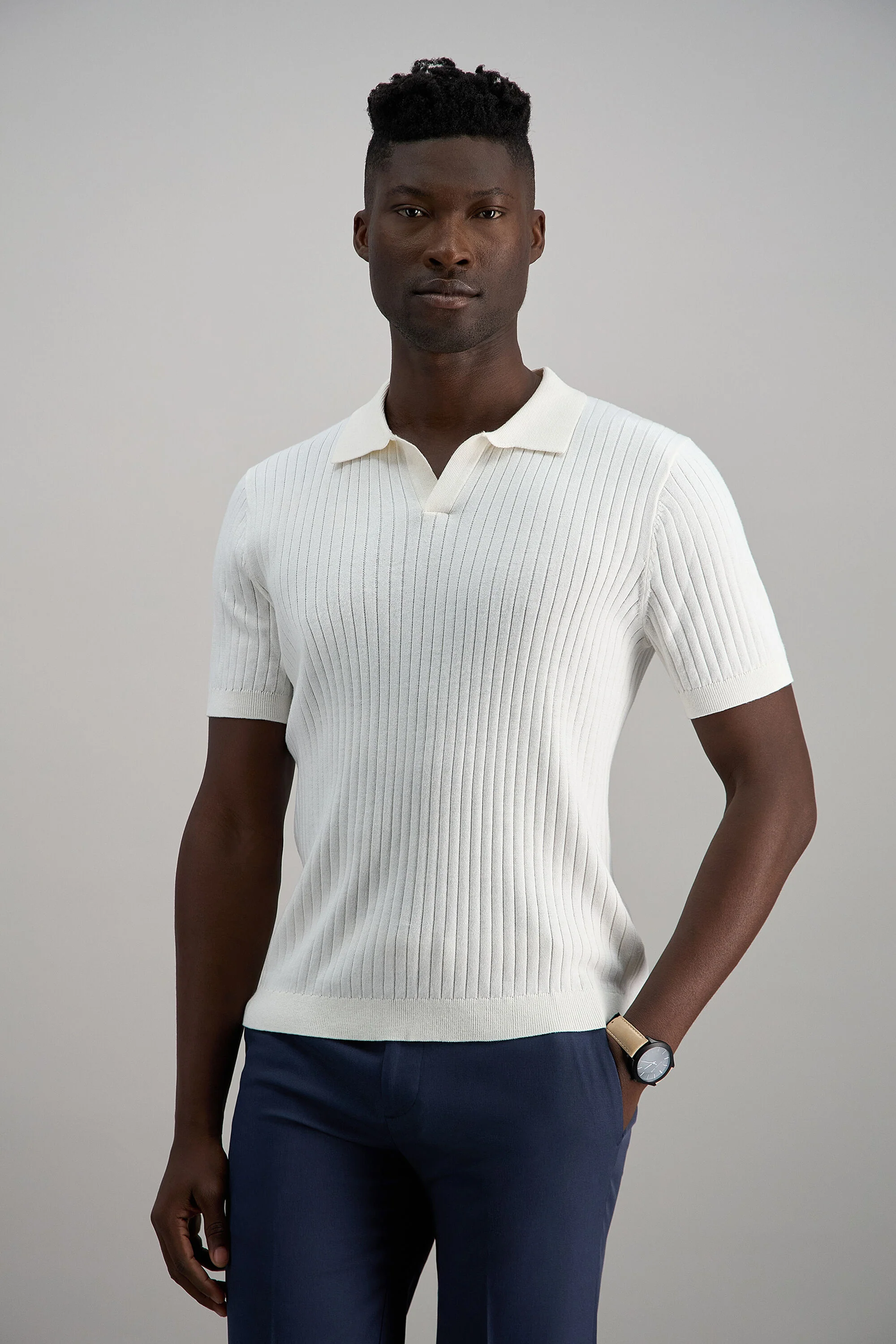 Johnny Collar Ribbed Sweater - Image 9