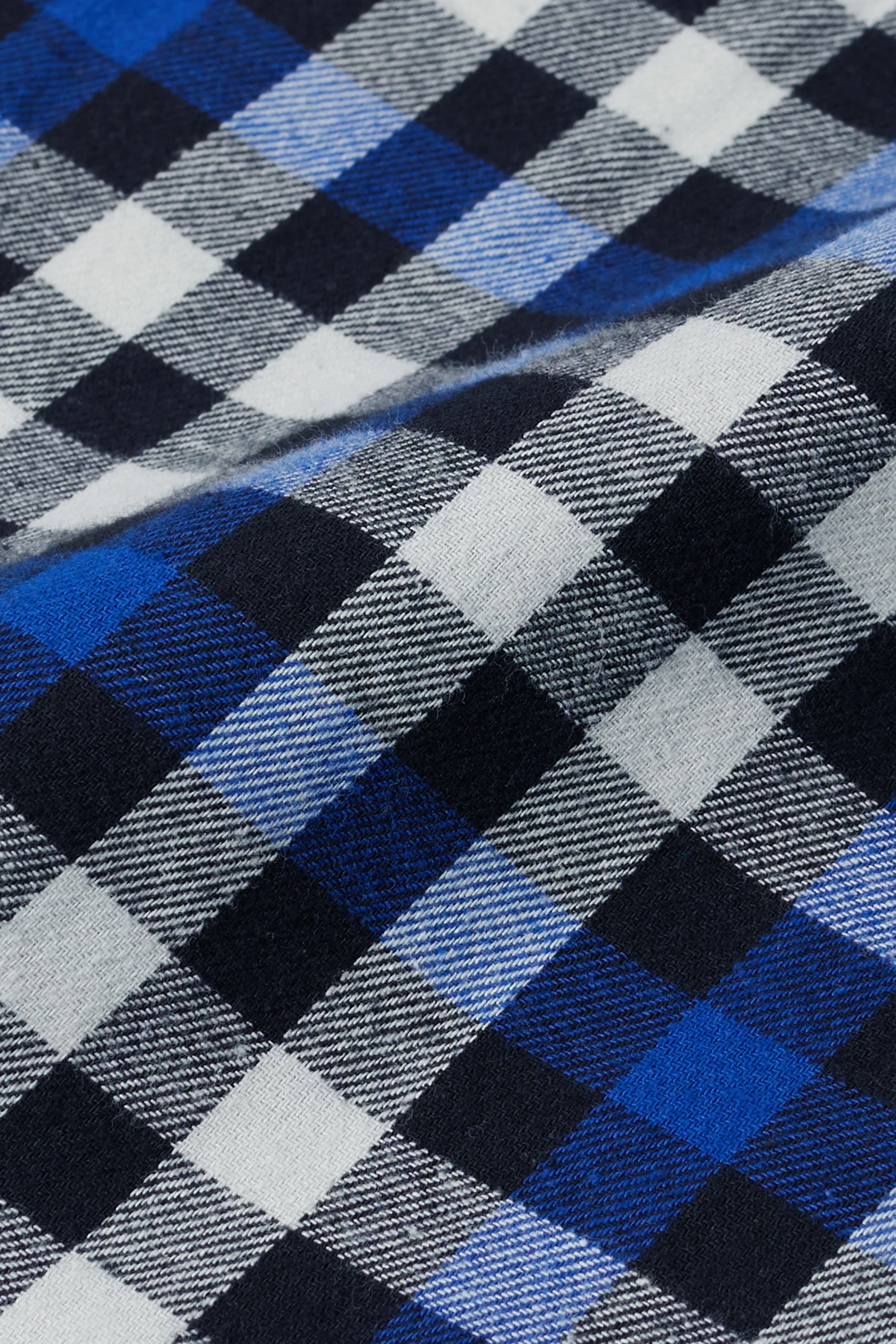 Long Sleeve Flannel Plaid Shirt - Black - Image 5