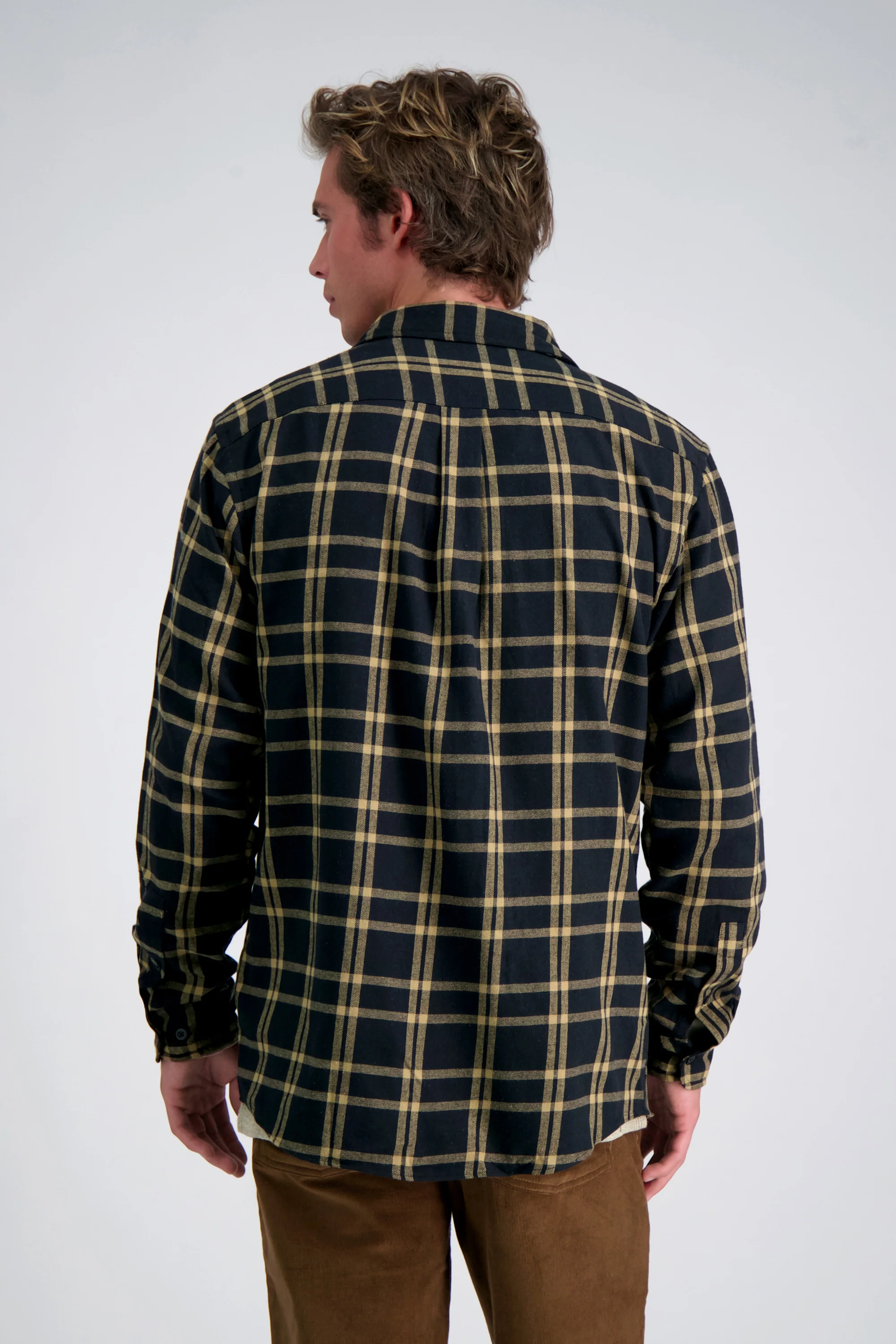 Long Sleeve Flannel Shirt - Mocha - Image 2
