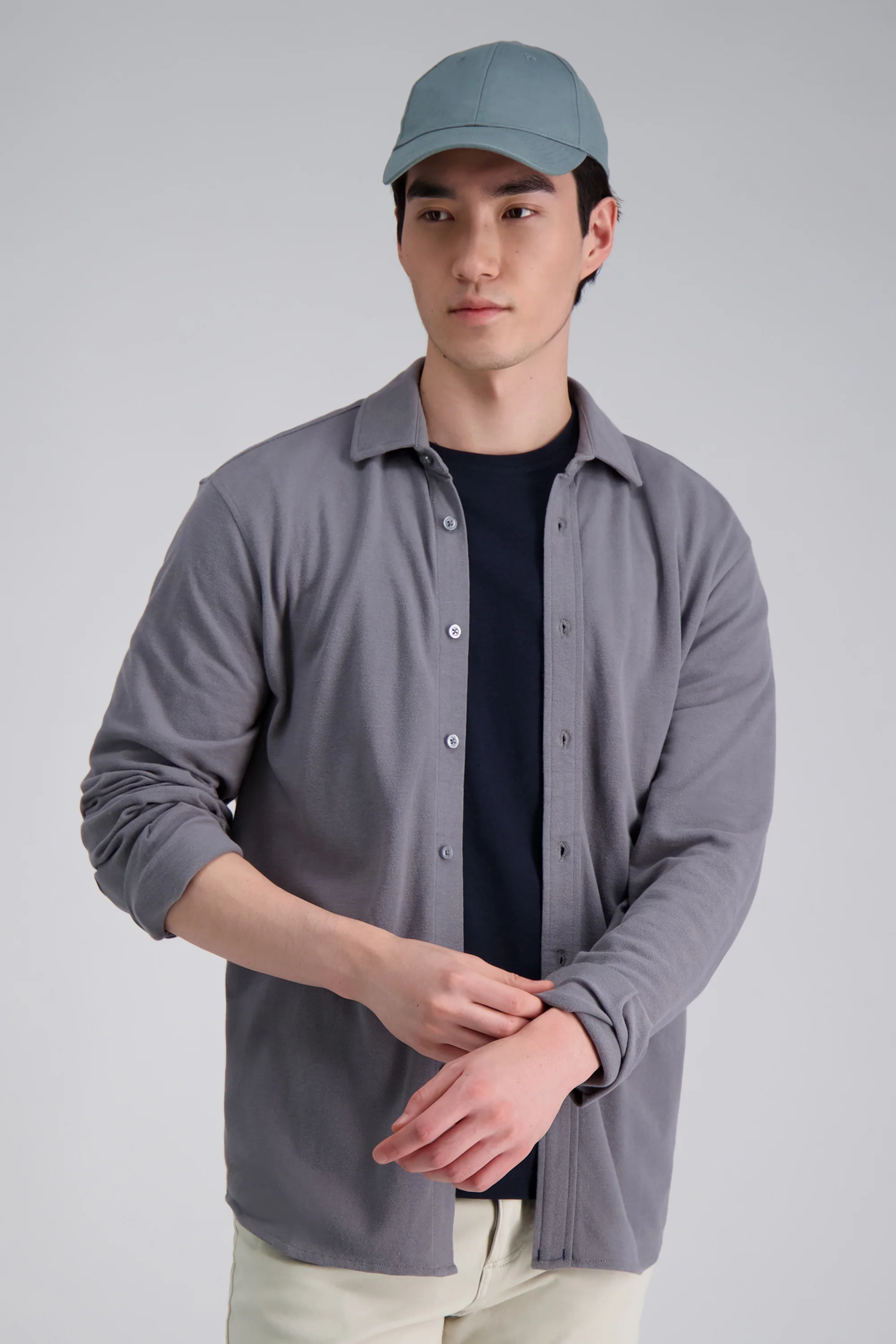Long Sleeve Pique Shirt - Image 3