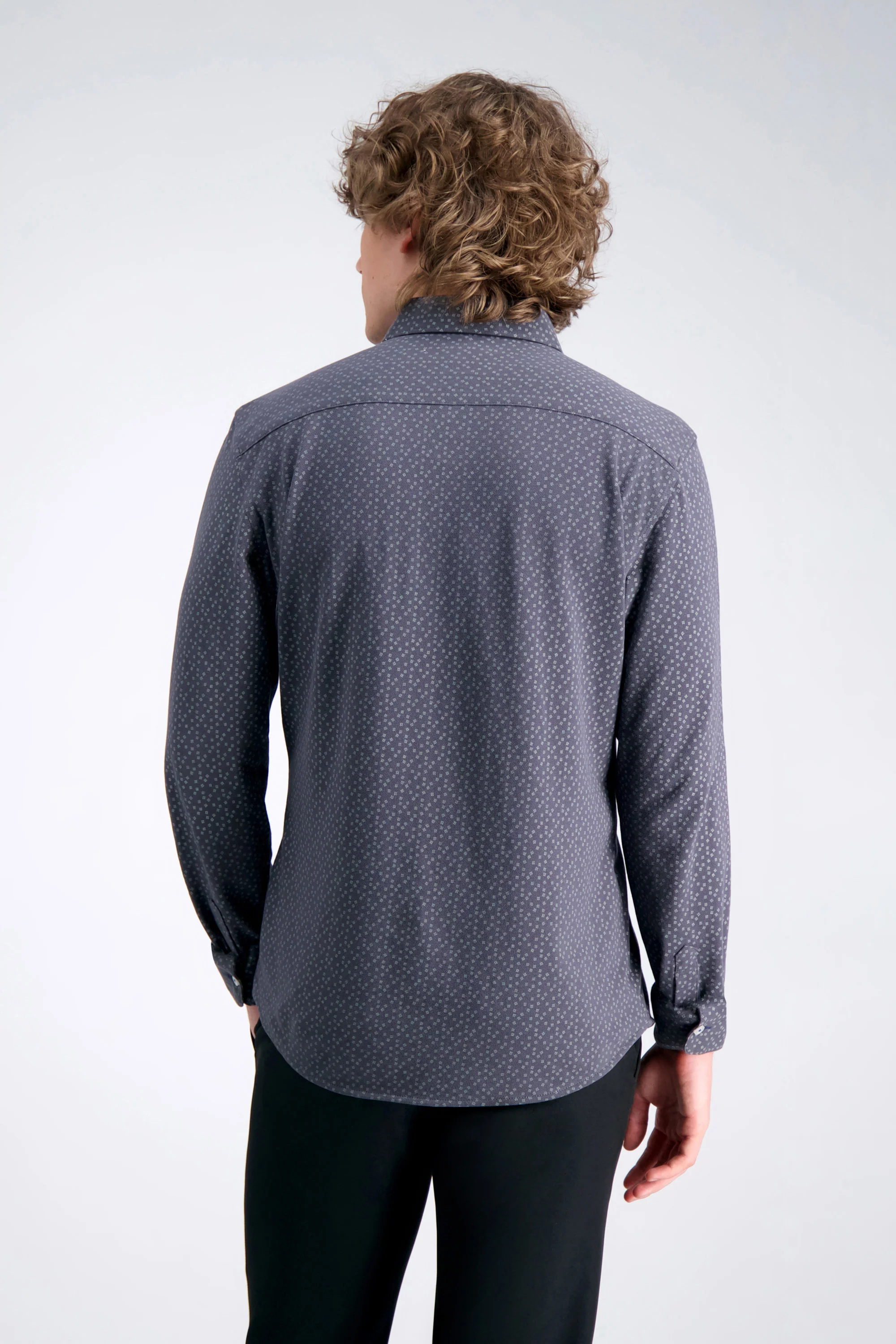 Long Sleeve Pique Shirt - Geo Ditsy - Image 2