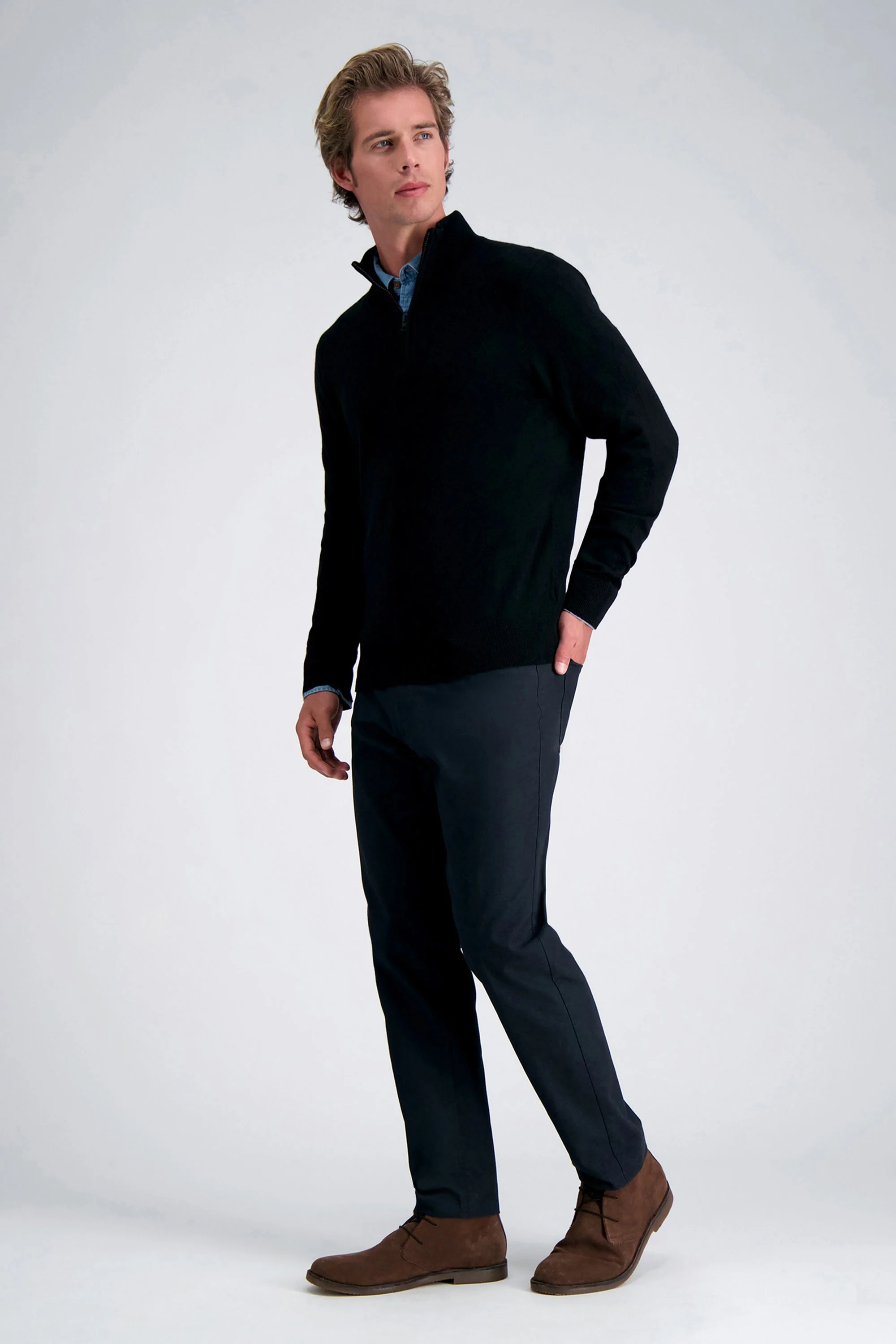 Long Sleeve Zip Sweater - Image 4