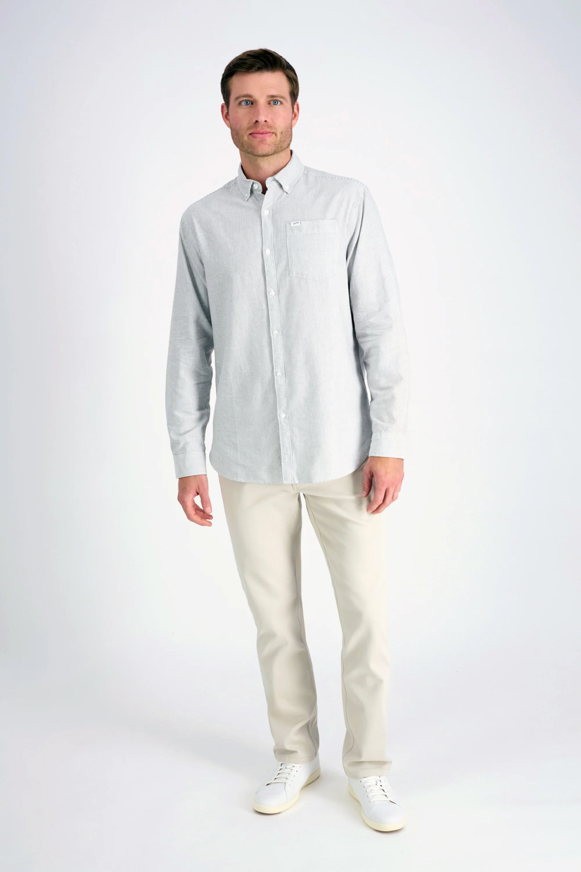 Mustang® Long Sleeve Oxford Stripe Shirt - Image 3