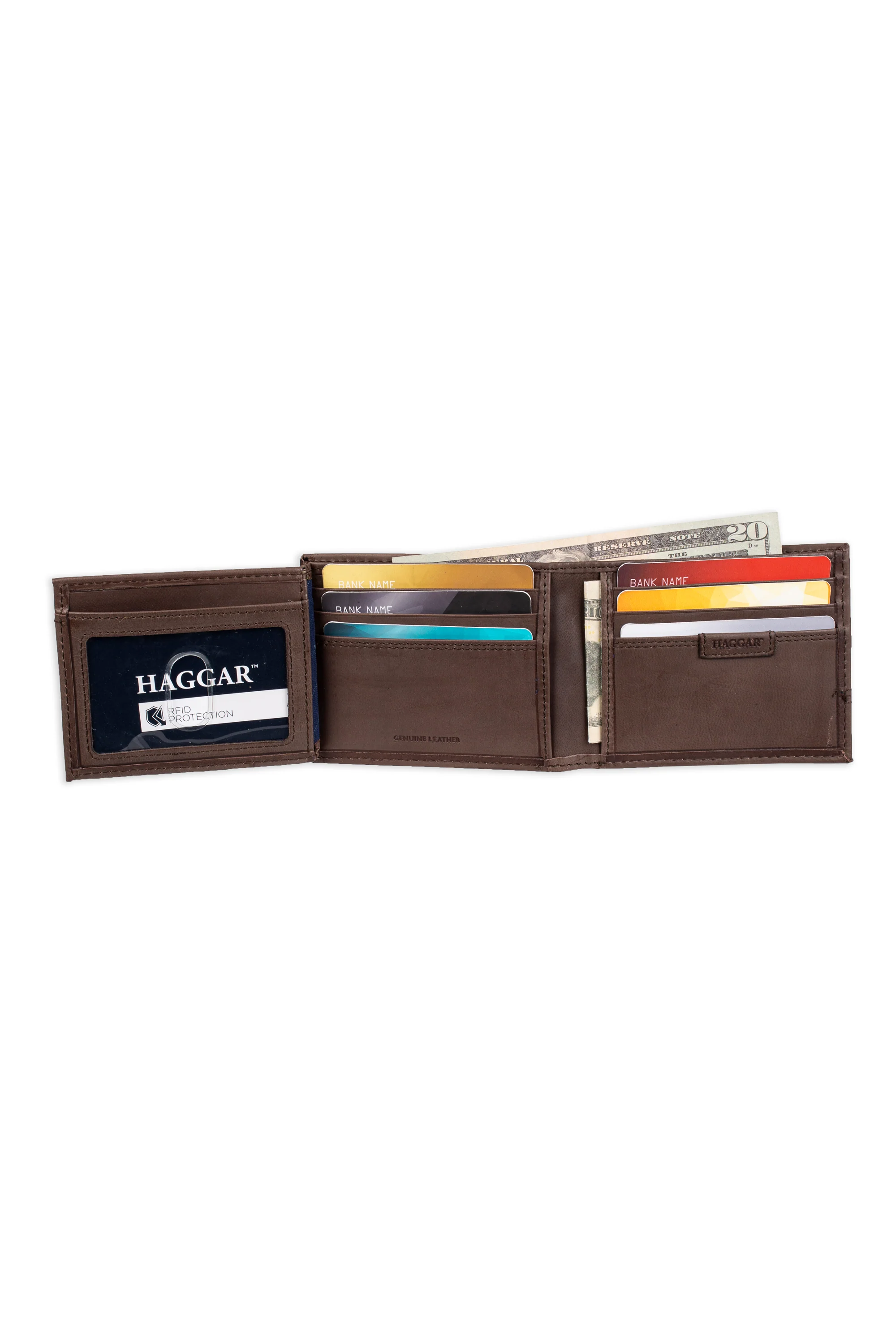 Non-RFID Carizzo Traveler Bifold Wallet - Brown - Image 5