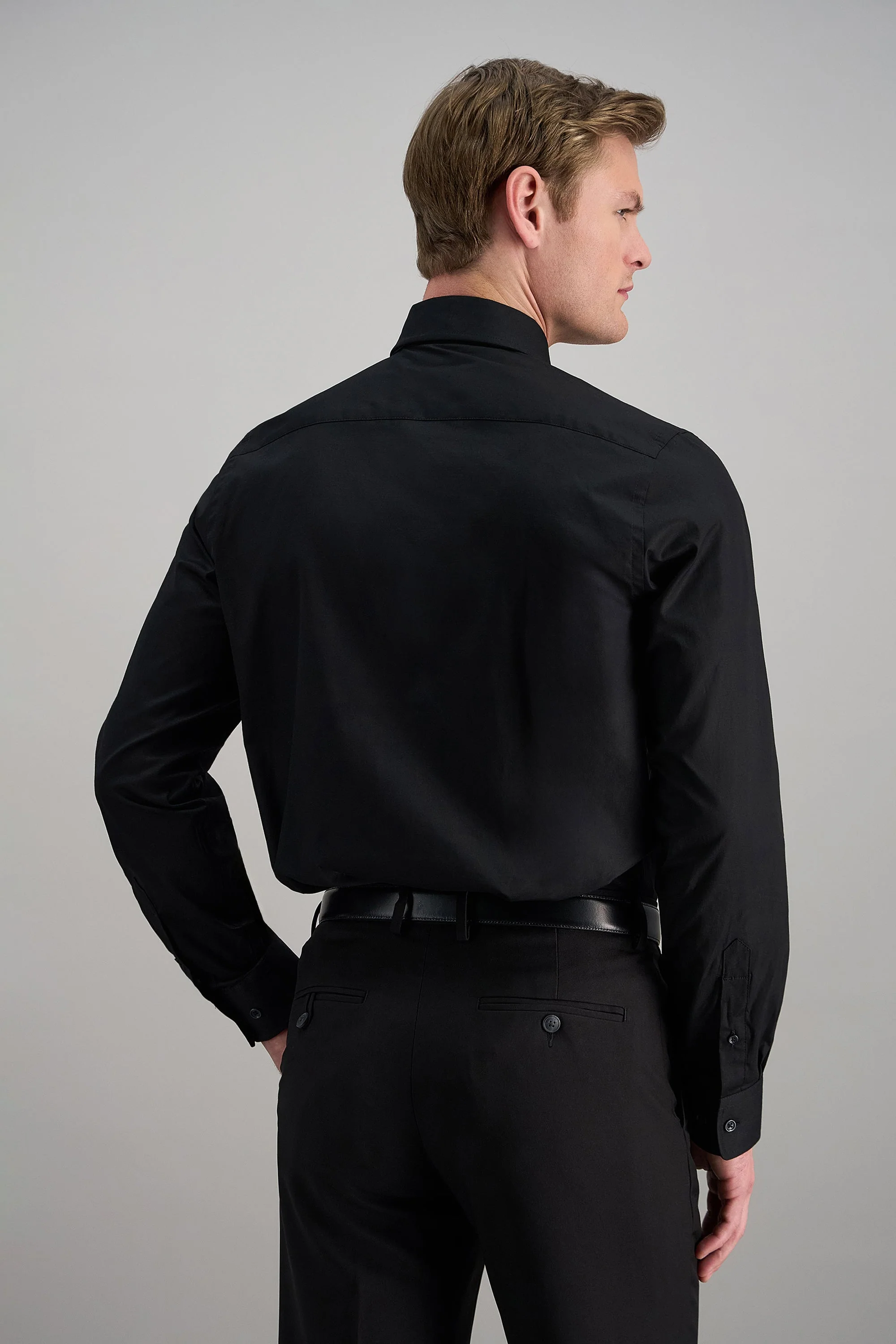 Premium Comfort Dress Shirt - Black - Image 4