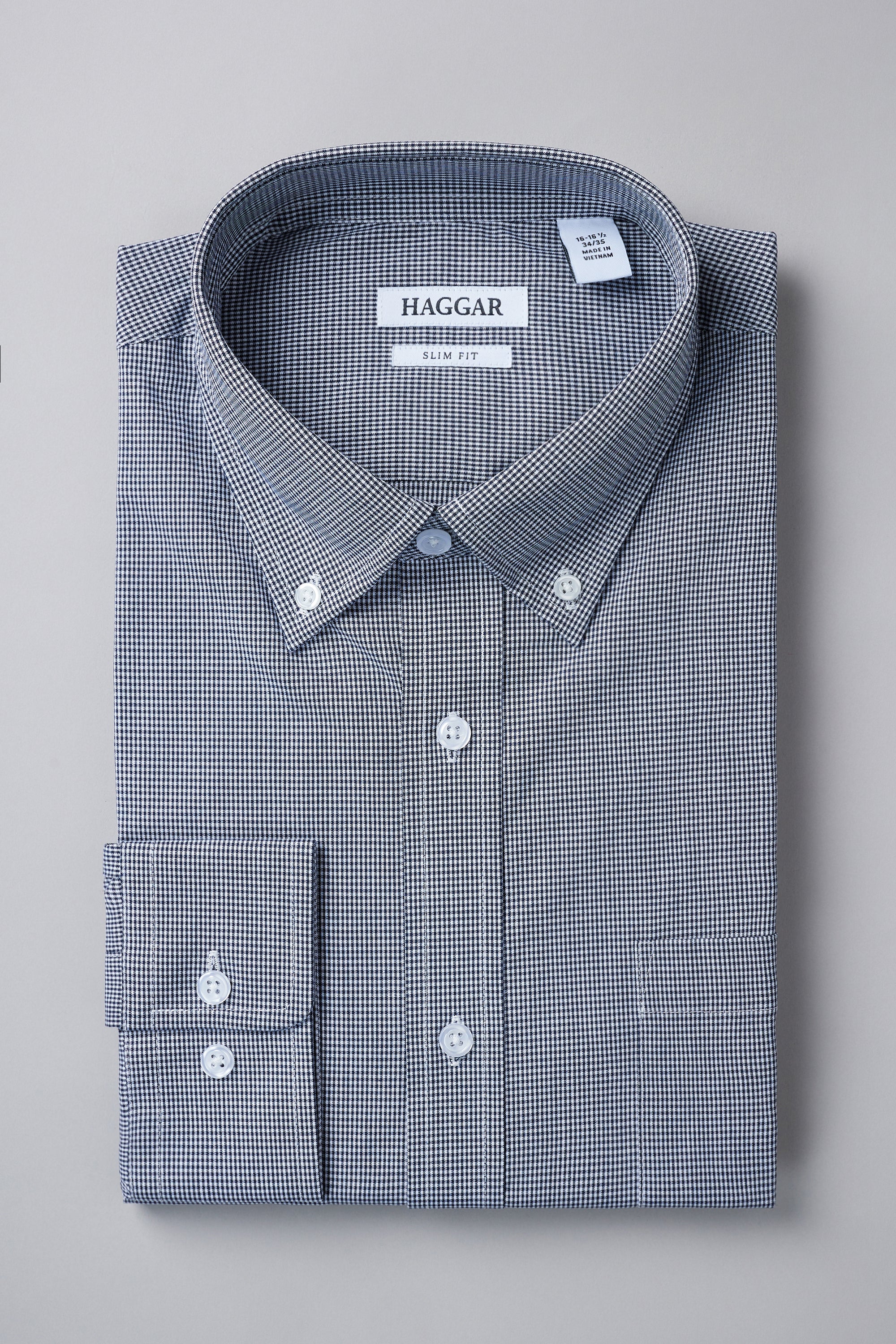 Premium Comfort Dress Shirt - Black Check