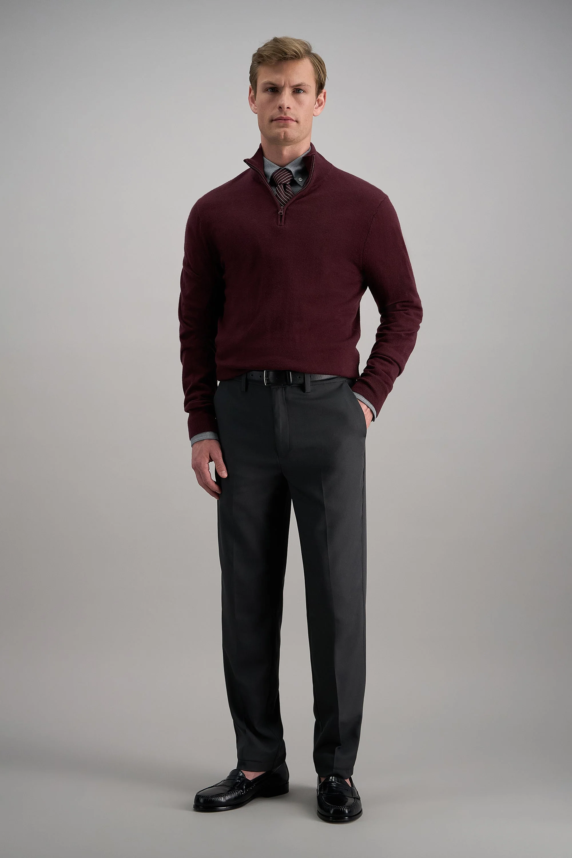 Premium Comfort Dress Shirt - Black Check - Image 3