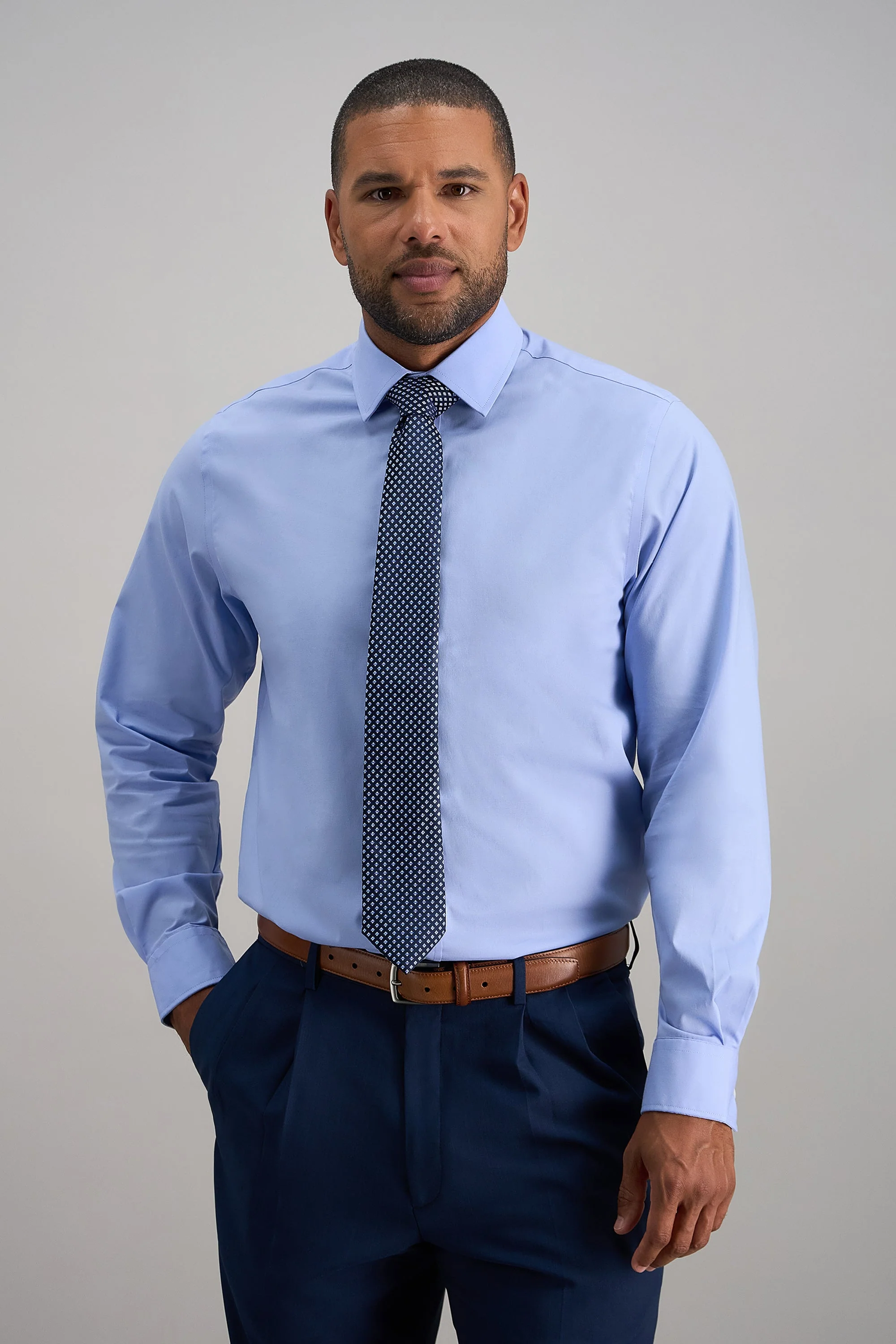 Premium Comfort Dress Shirt - Blue - Image 2