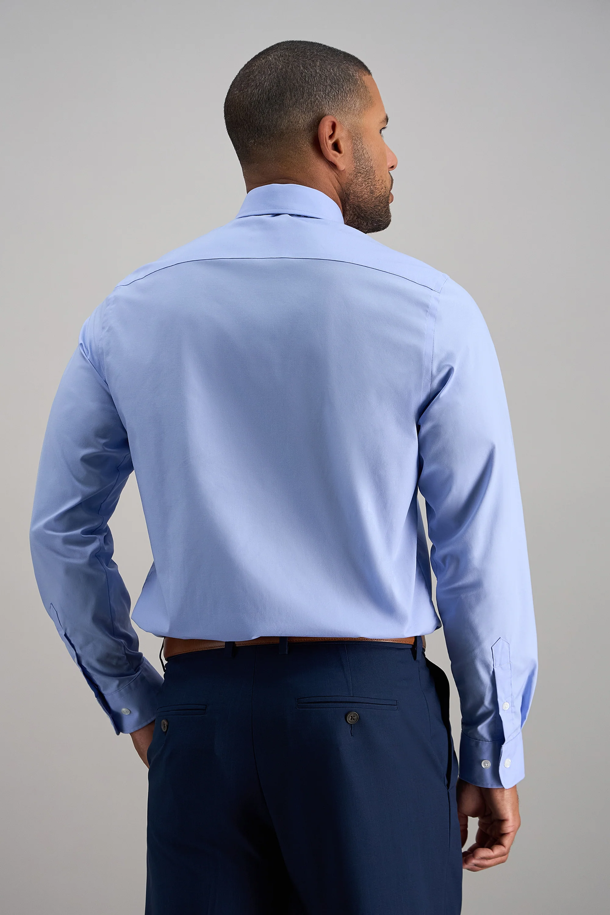 Premium Comfort Dress Shirt - Blue - Image 4