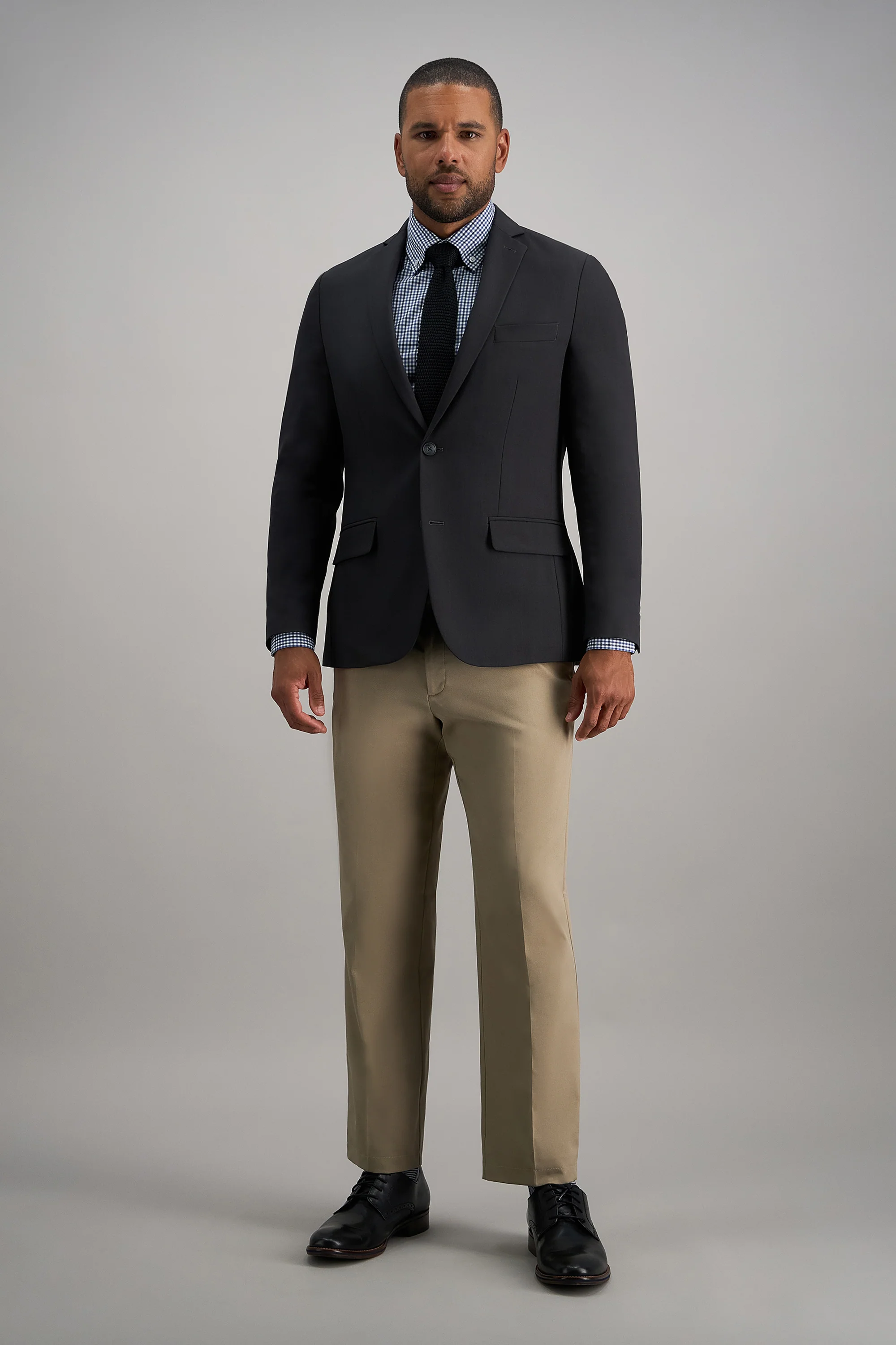 Premium Comfort Dress Shirt - Blue Plaid - Image 3