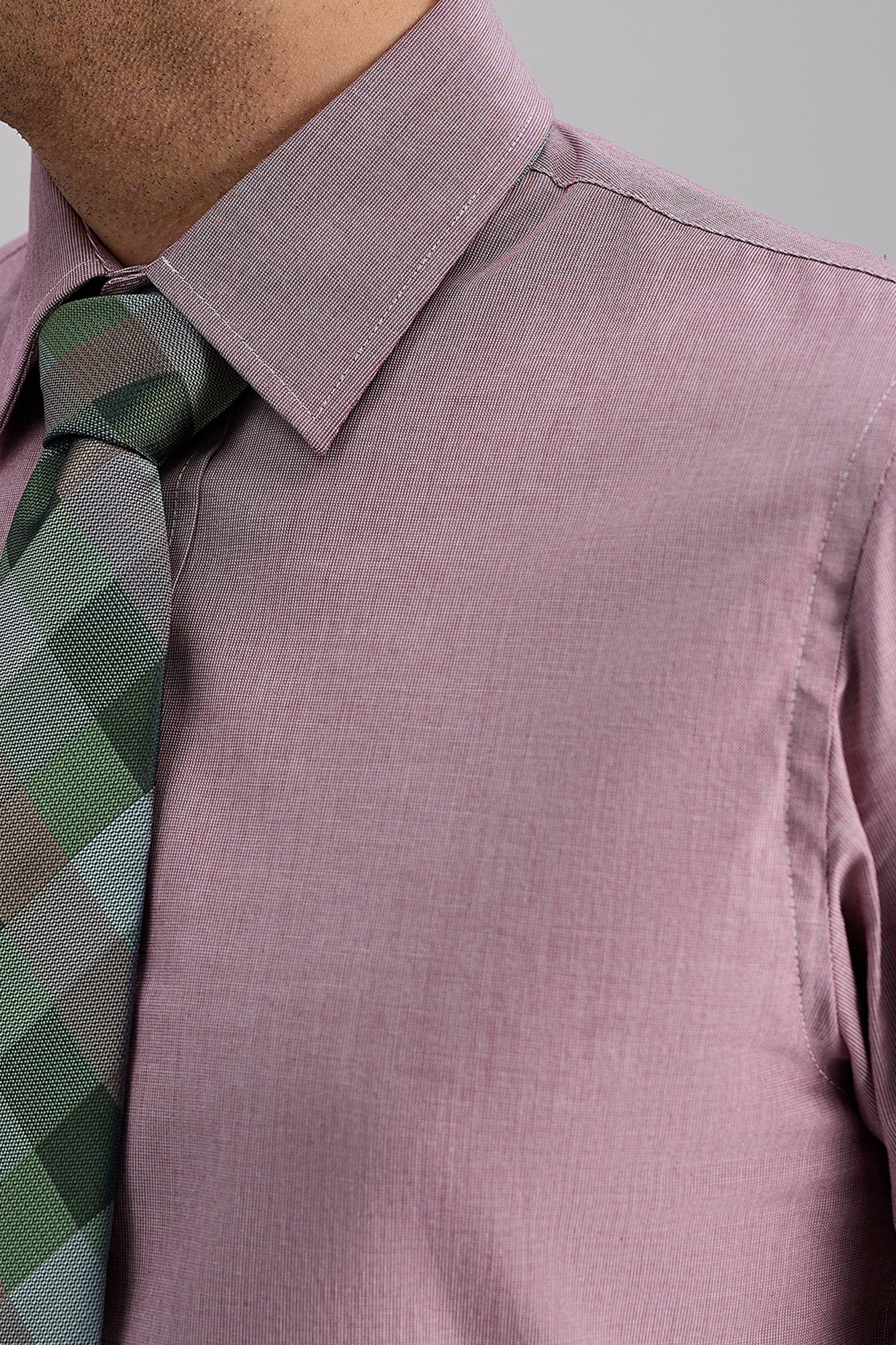 Premium Comfort Dress Shirt - Burgundy - Image 5