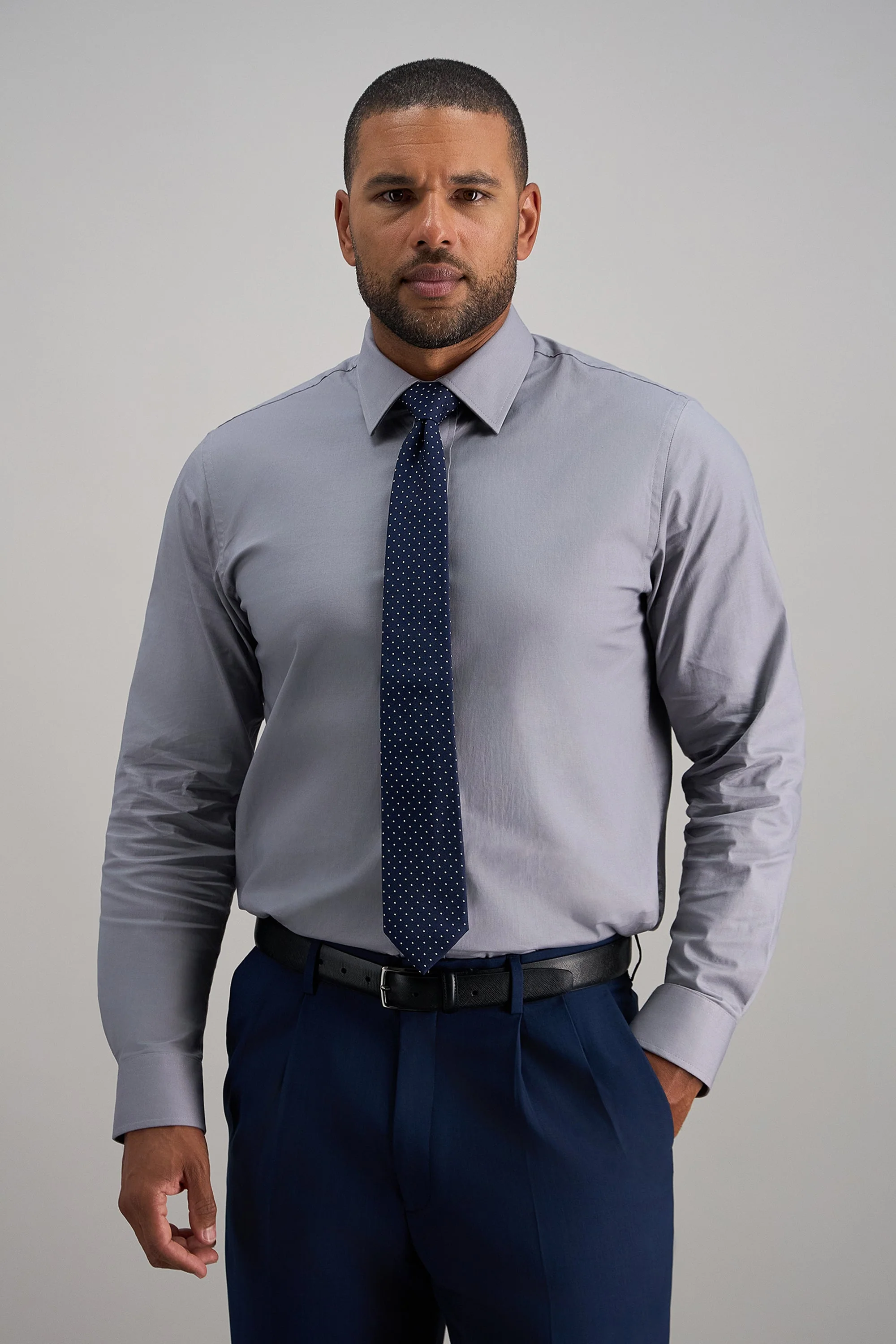 Premium Comfort Dress Shirt - Charcoal - Image 2