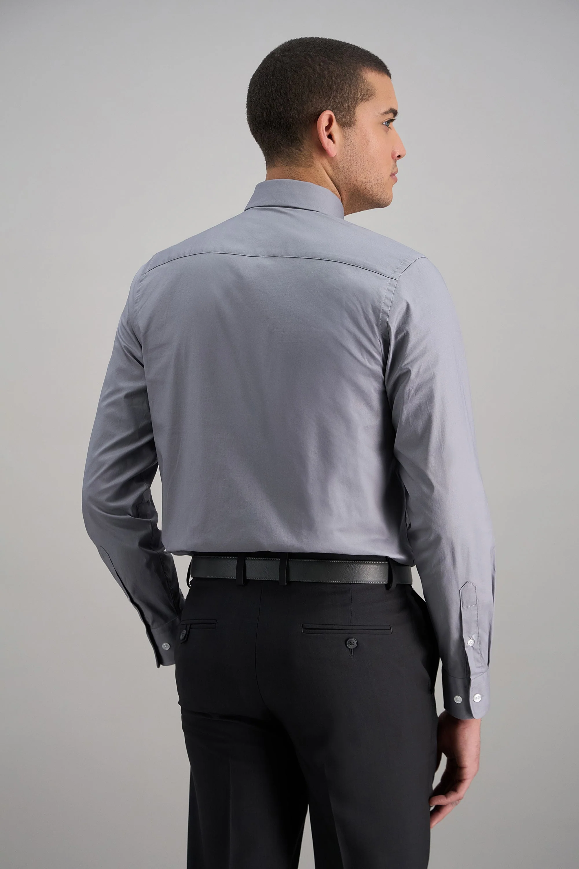 Premium Comfort Dress Shirt - Charcoal - Image 4