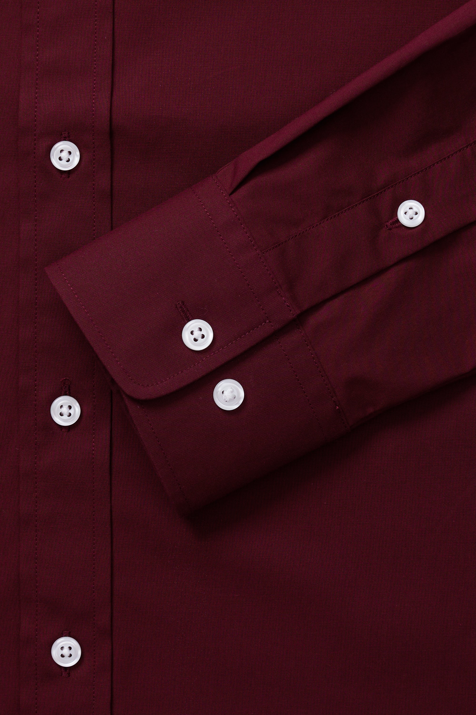 Premium Comfort Dress Shirt - Dark Red - Image 5