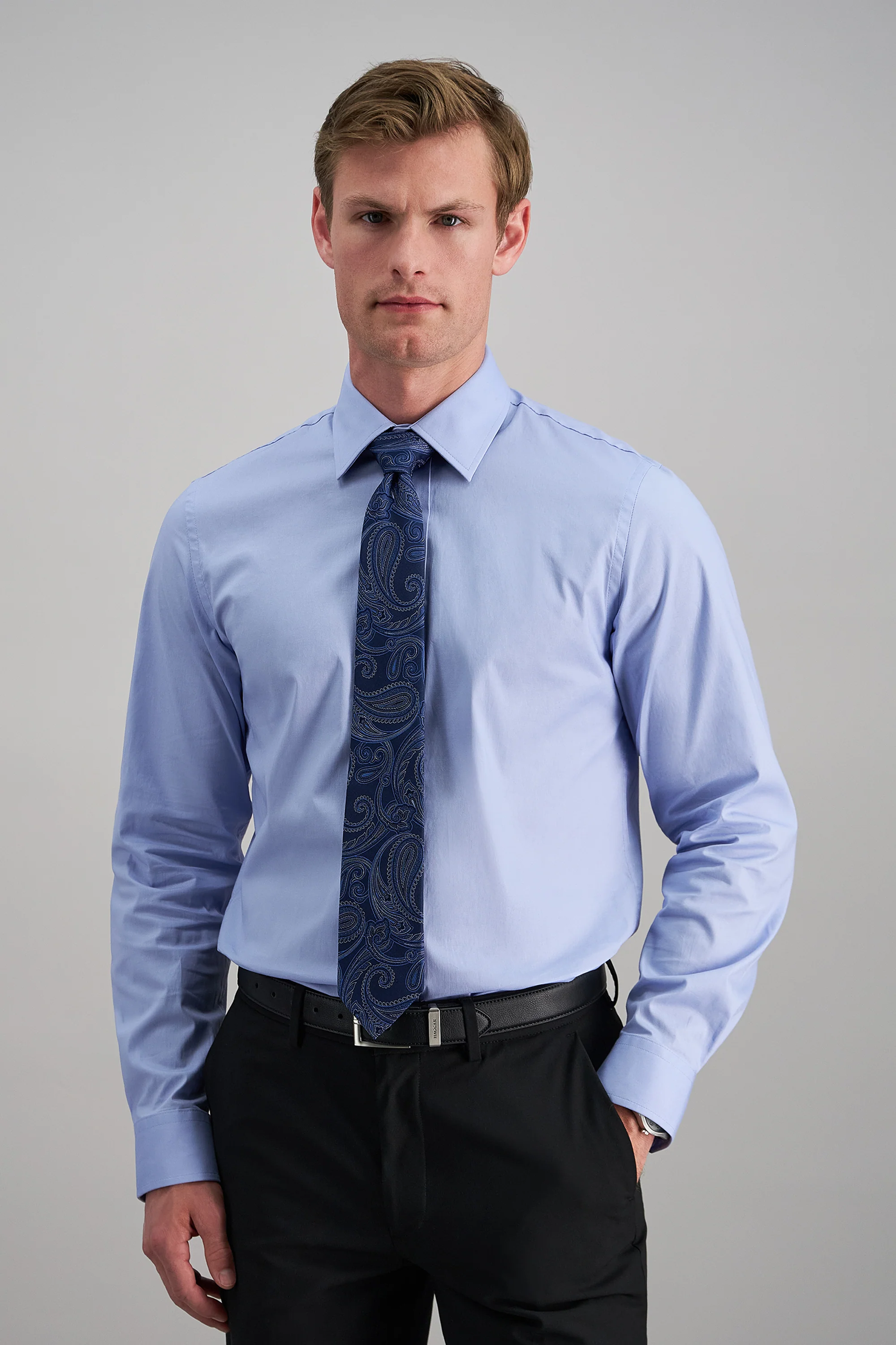 Premium Comfort Dress Shirt - Light Blue - Image 2