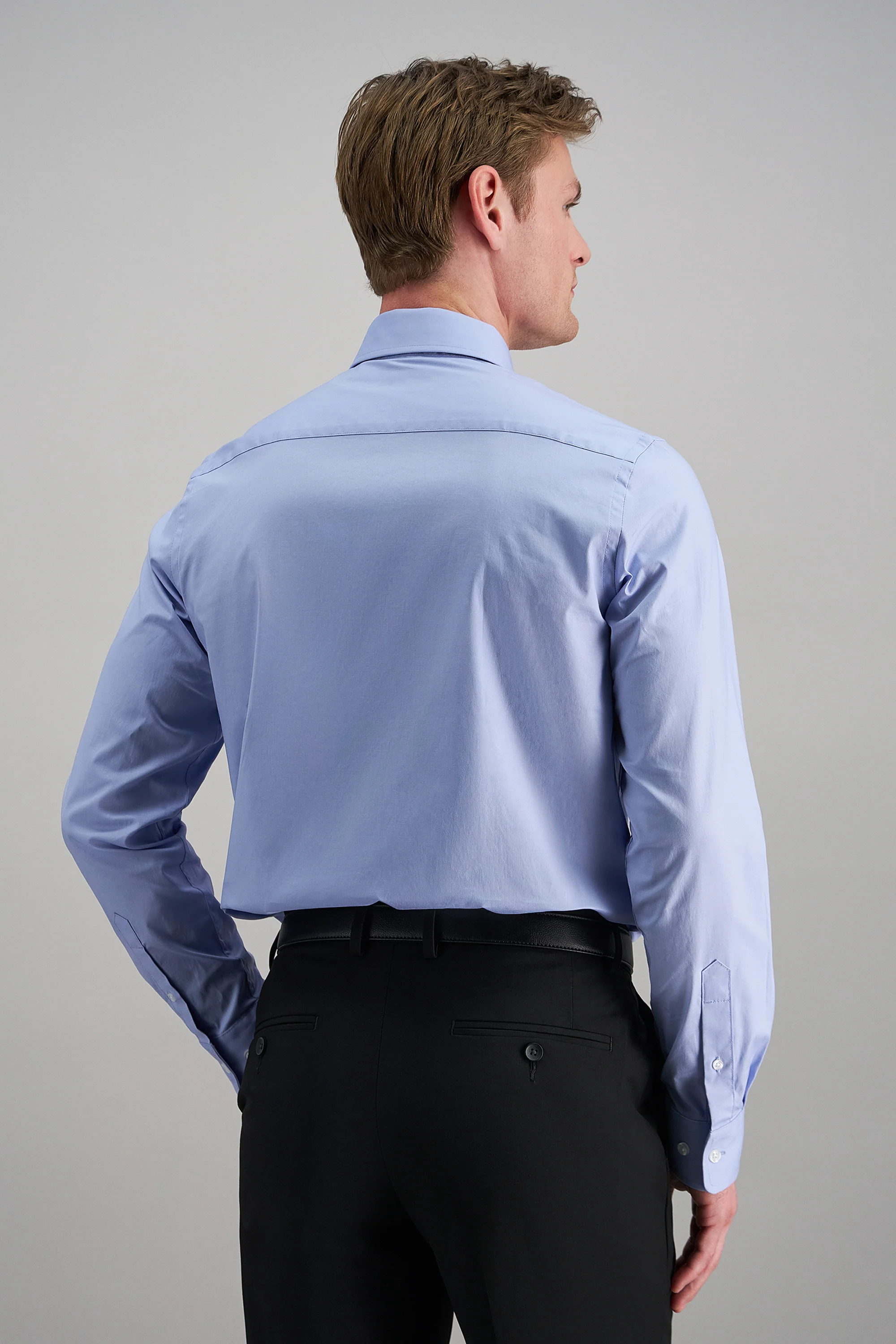Premium Comfort Dress Shirt - Light Blue - Image 4