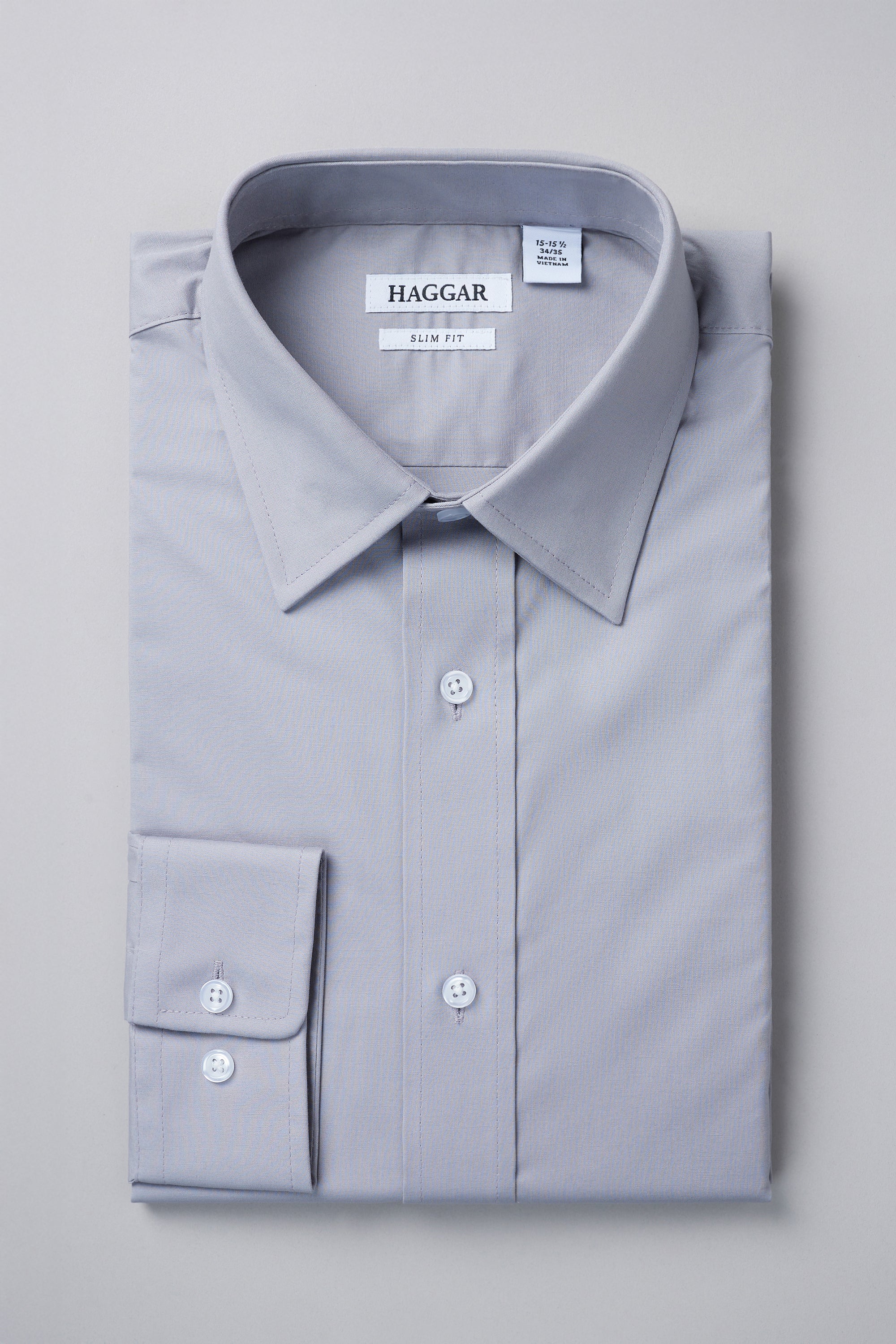 Premium Comfort Dress Shirt - Light Grey